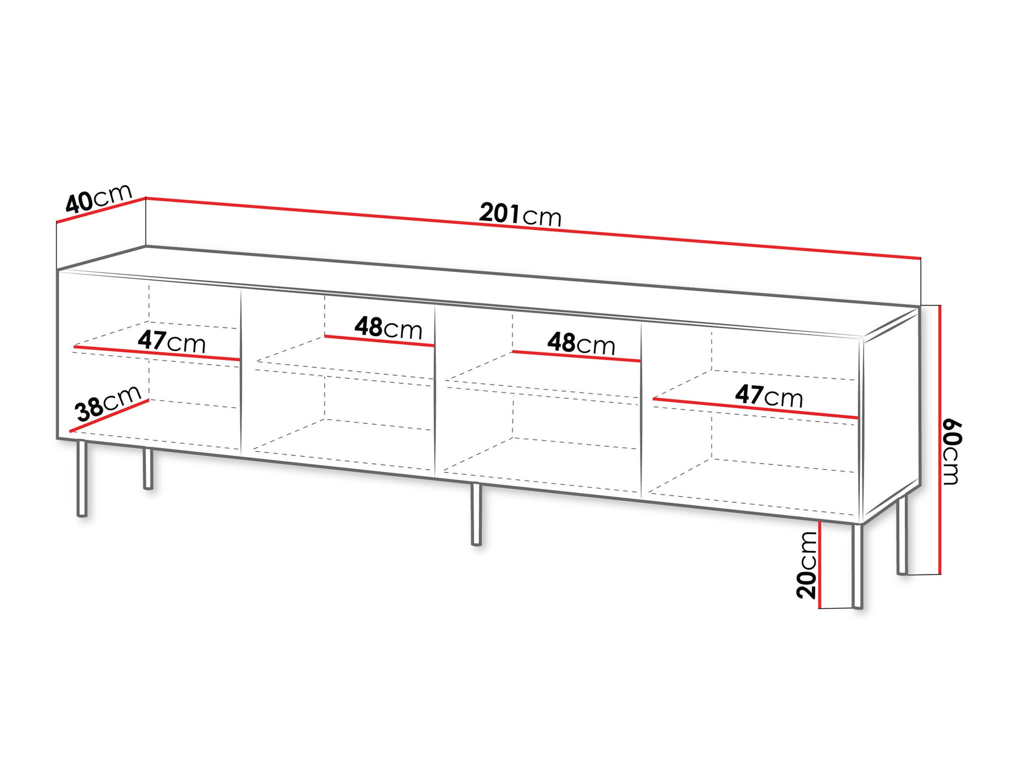 TV sto Evavese 103 (Crno)