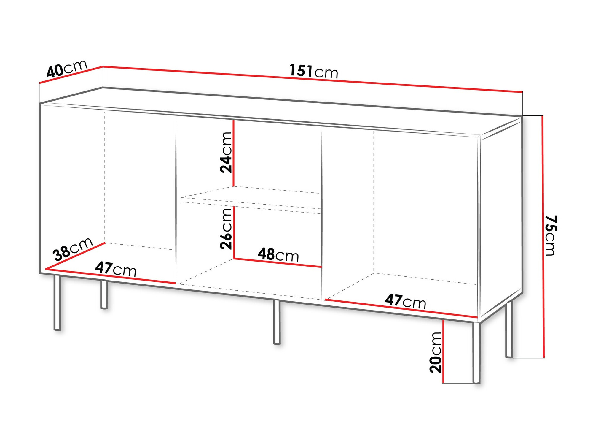 Ormarić Tolfelo 100 (Crno)