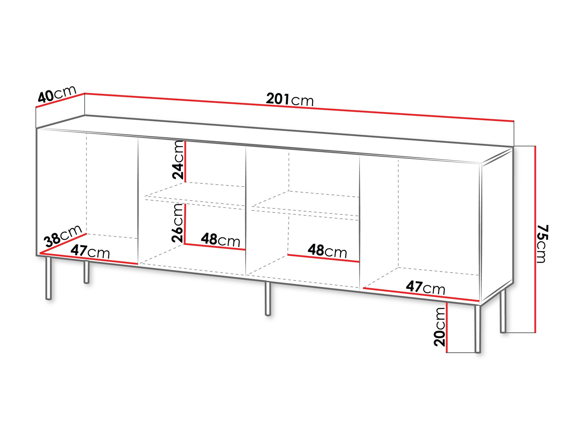 Ormarić Tolfelo 101 (Crno)