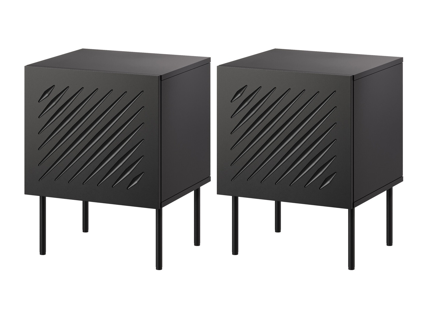 Set noćnih ormarića Tolfelo 104 (Crno)