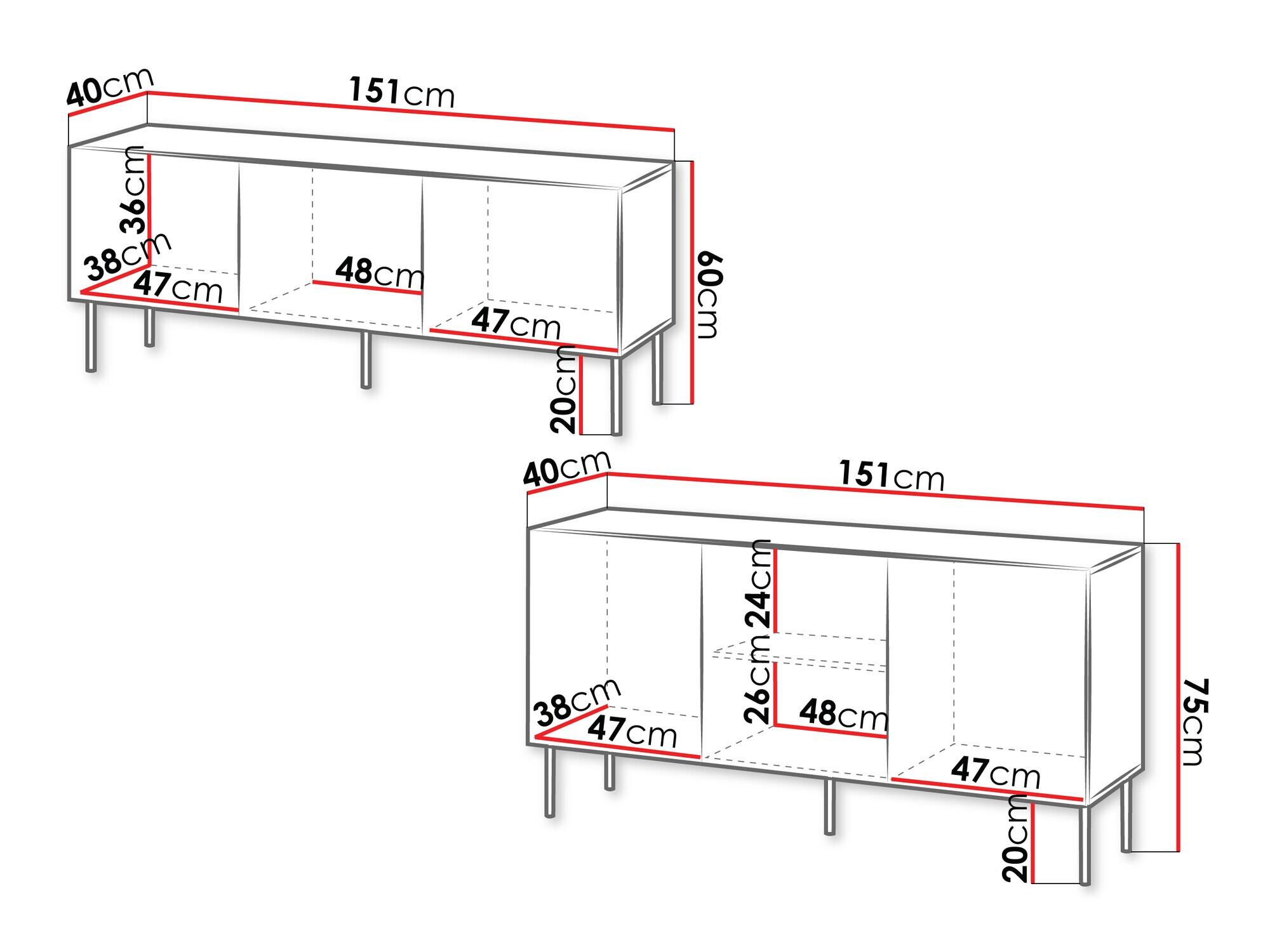 Set za dnevnu sobu Evavese 105 (Crno)