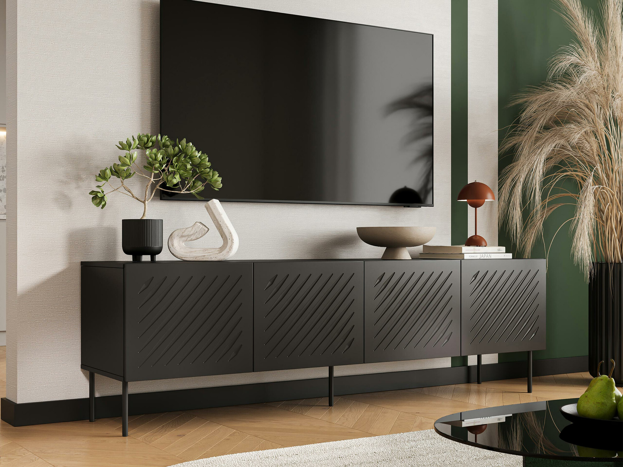 TV komoda Tolfelo 103 (Crno)