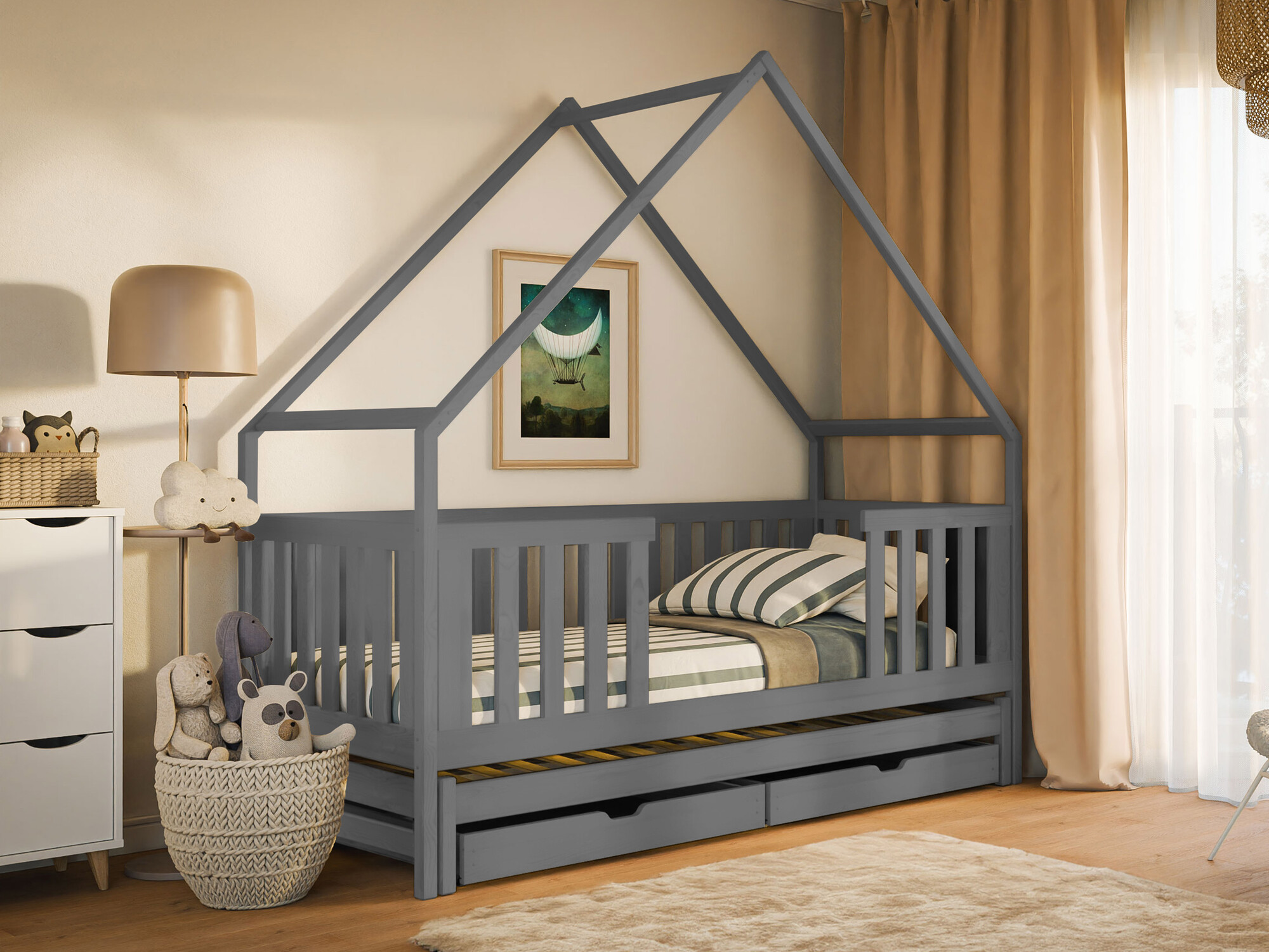 Krevet Vista 115 (Sivo)