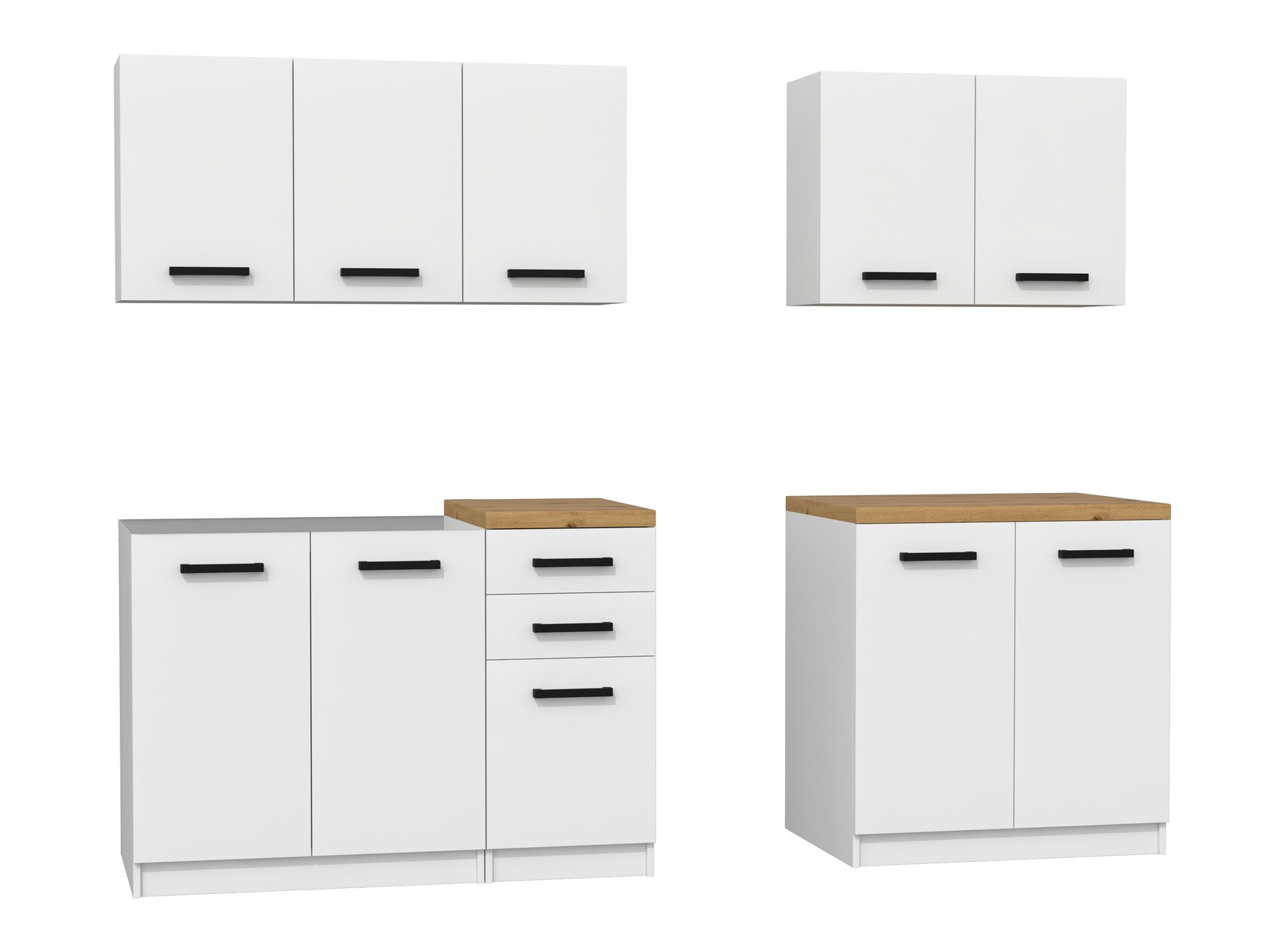 Kuhinjski set Mandeville 240 (Mat belo)