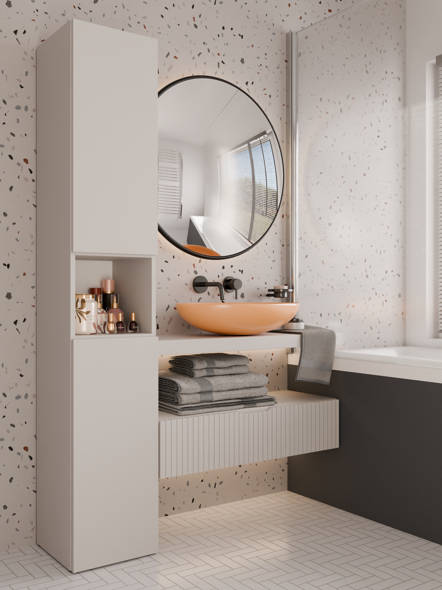 Ormarić za kupatilo Nolmaru 104 (Kašmir)