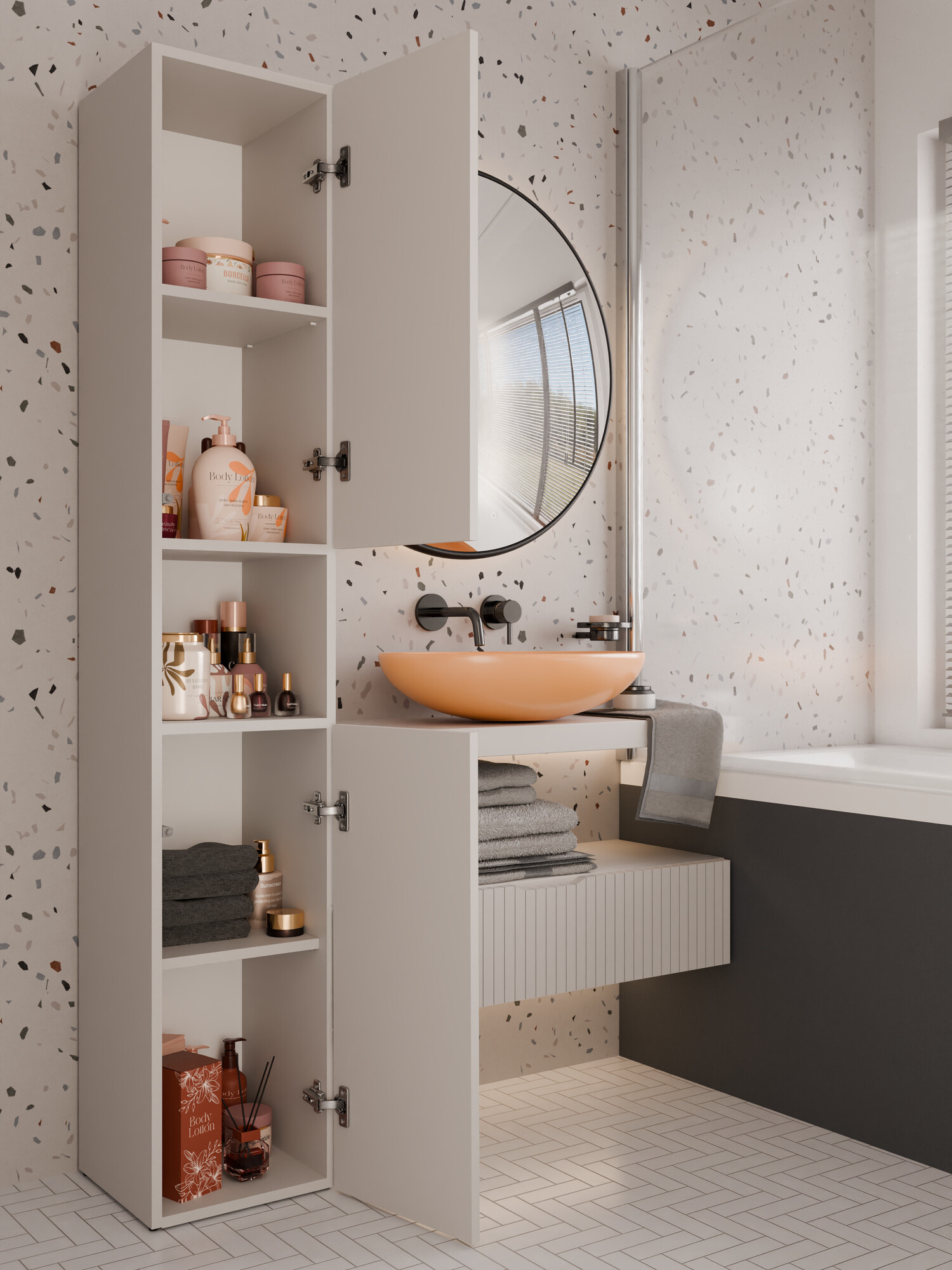 Ormarić za kupatilo Nolmaru 104 (Kašmir)