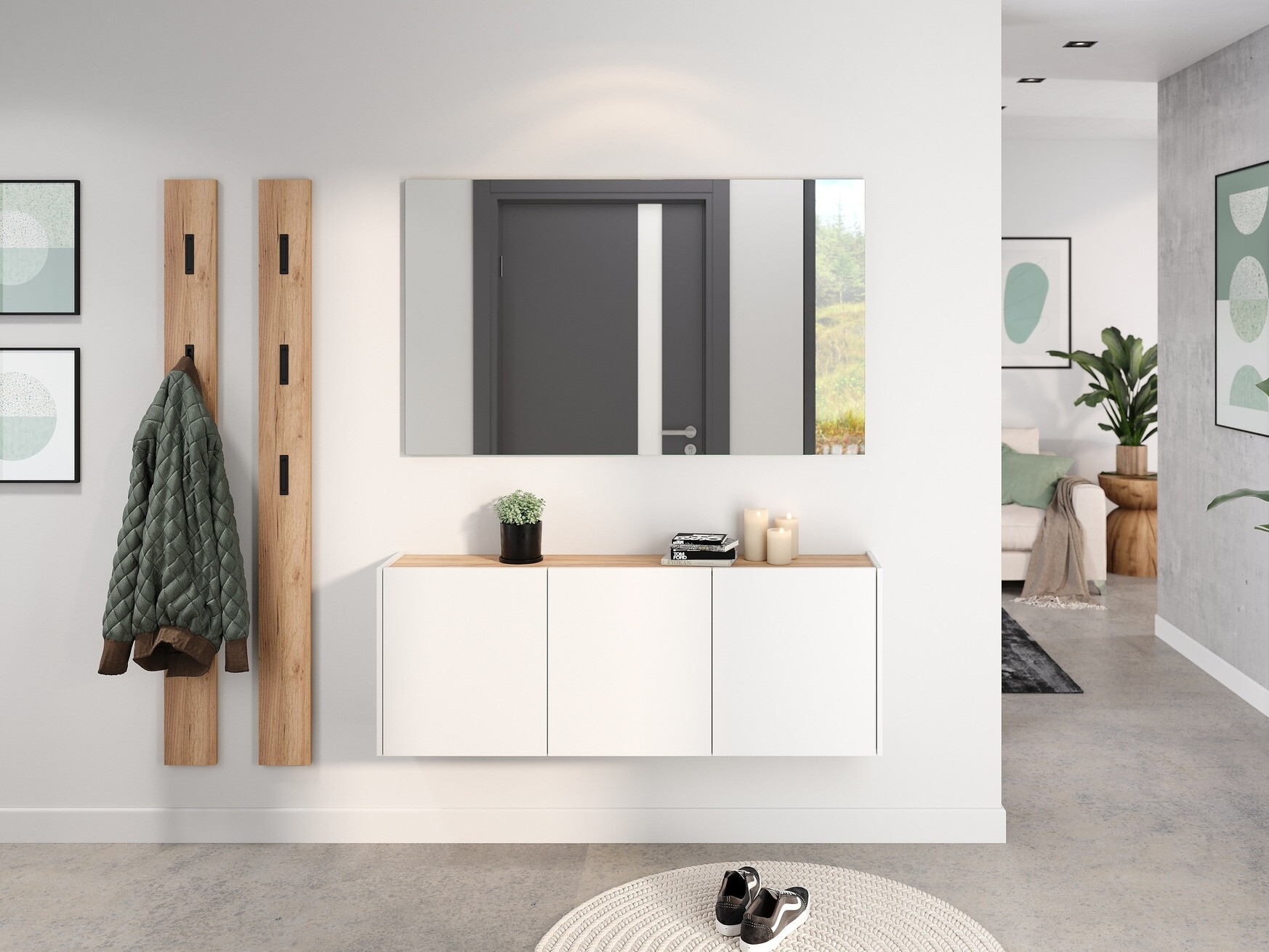 Polica za obuću Sacramento 433 (Belo)