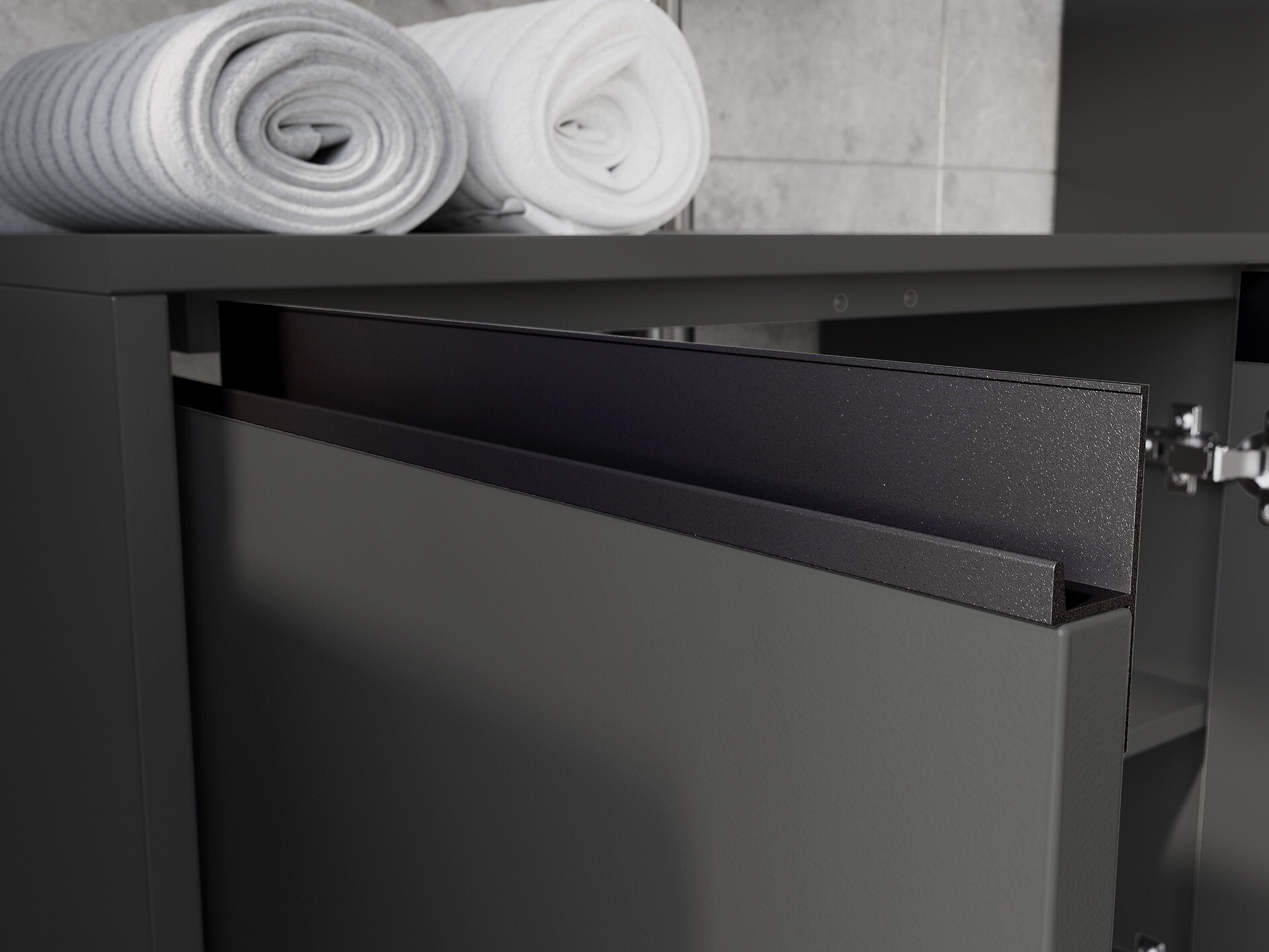 Samostojeći kupatilski ormarić za umivaonik Tensona 100 (Grafit)