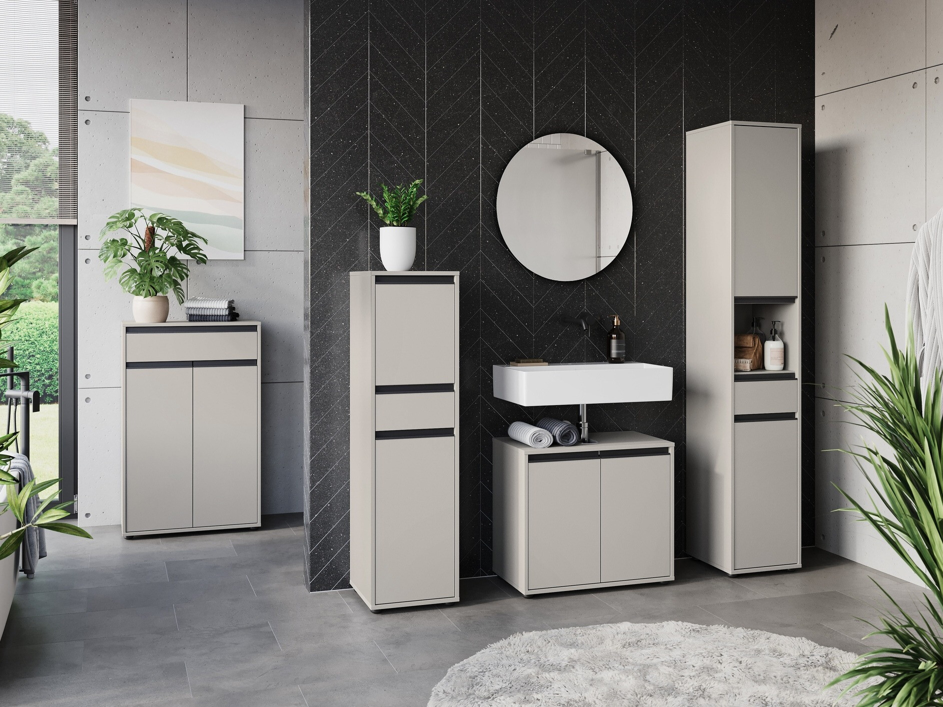 Ormarić za kupatilo Tensona 103 (Svetloosiva)