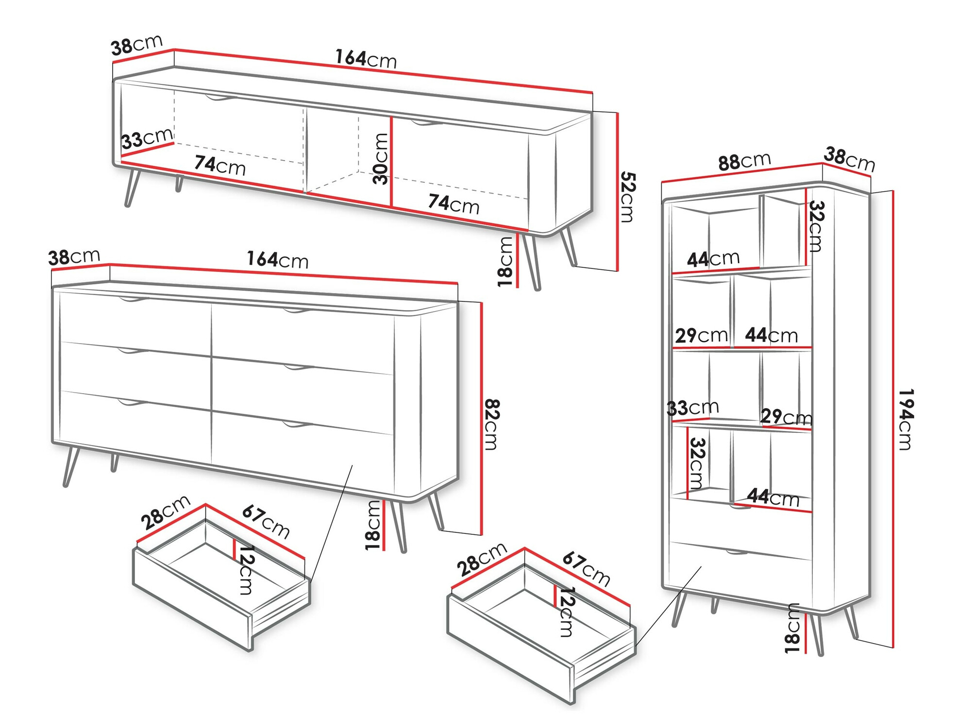 Set za dnevnu sobu Versoe 109 (Bež)