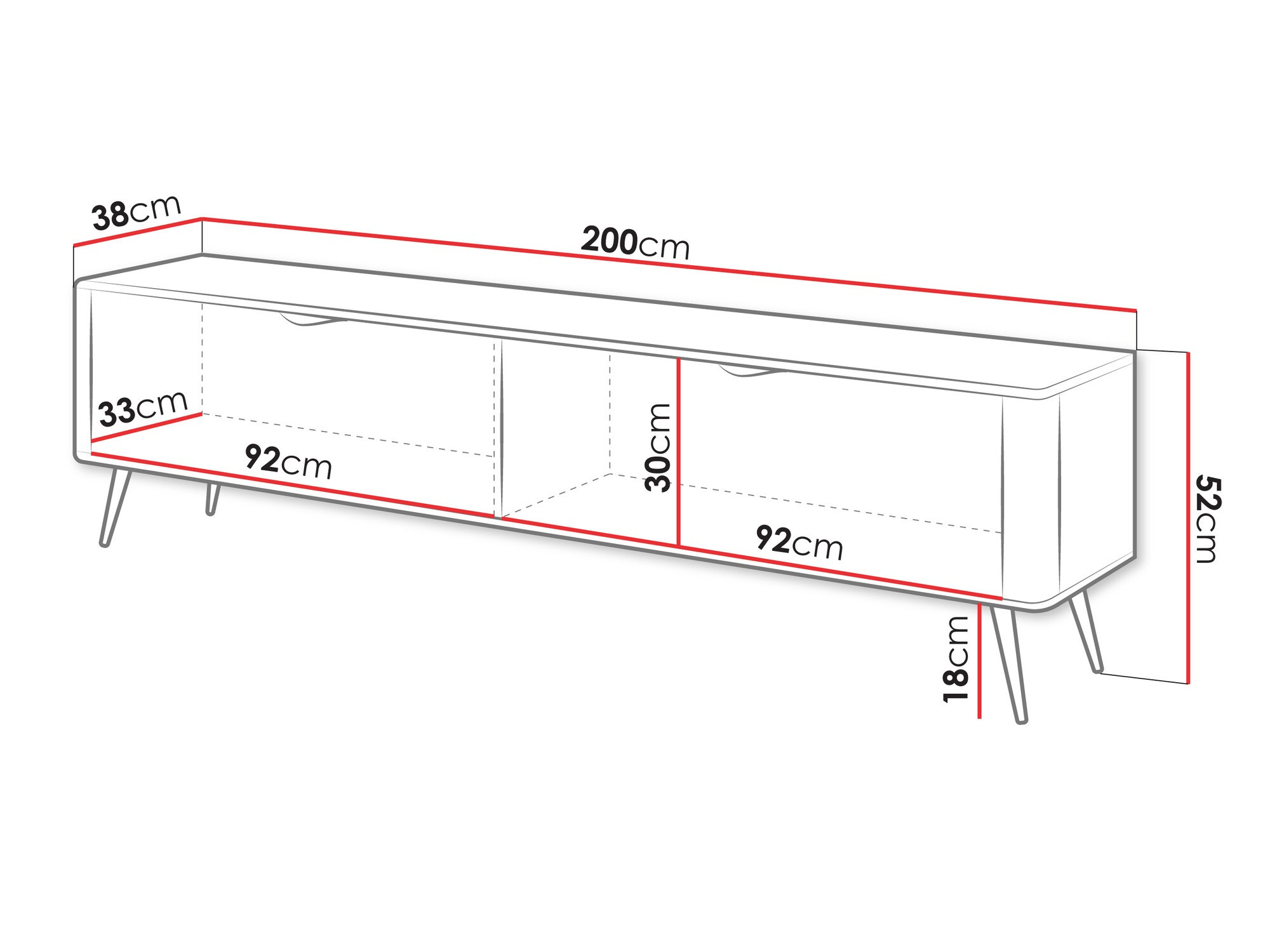 TV komoda Versoe 105 (Bež)