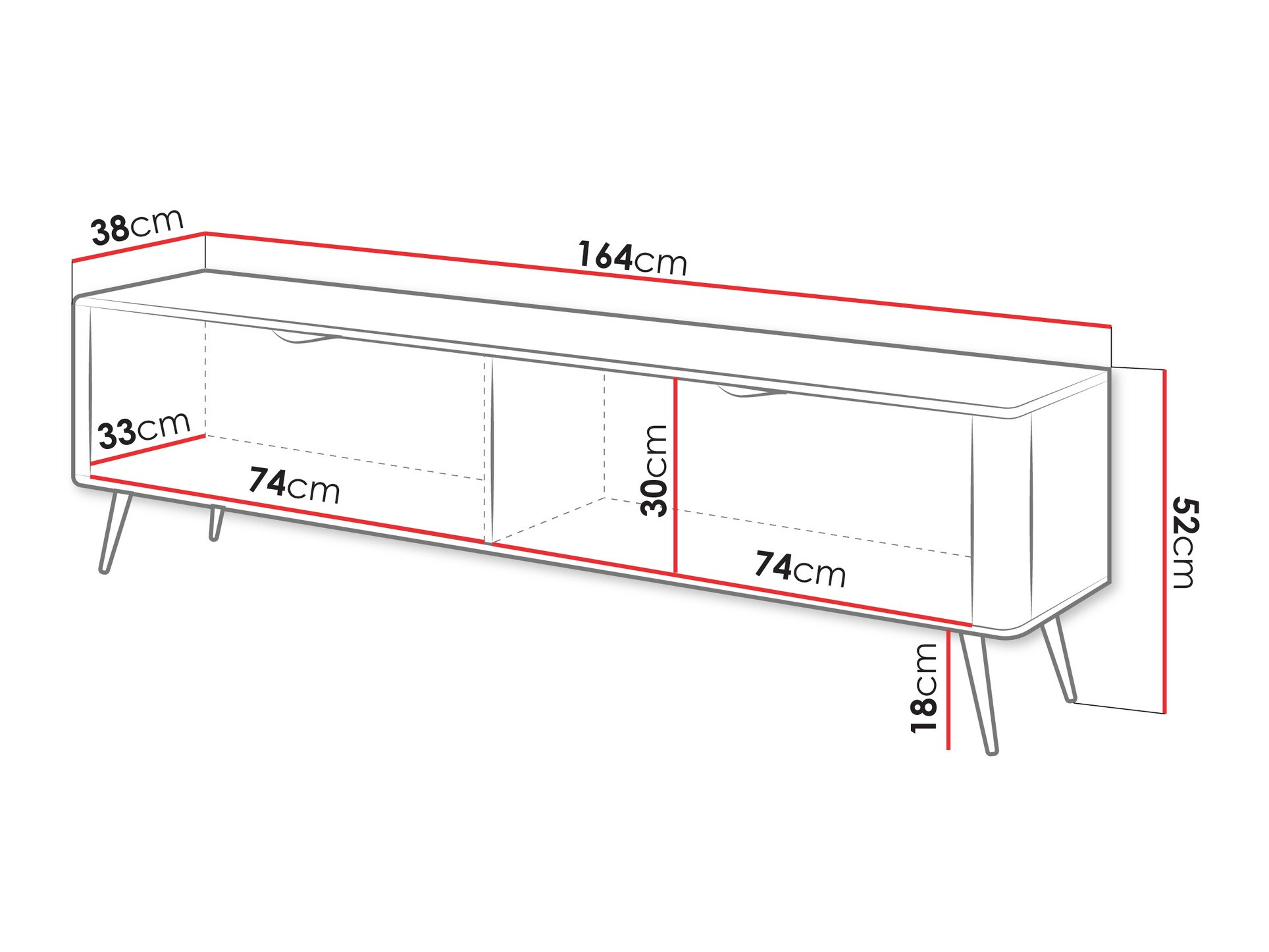 TV sto Versoe 104 (Graphite)