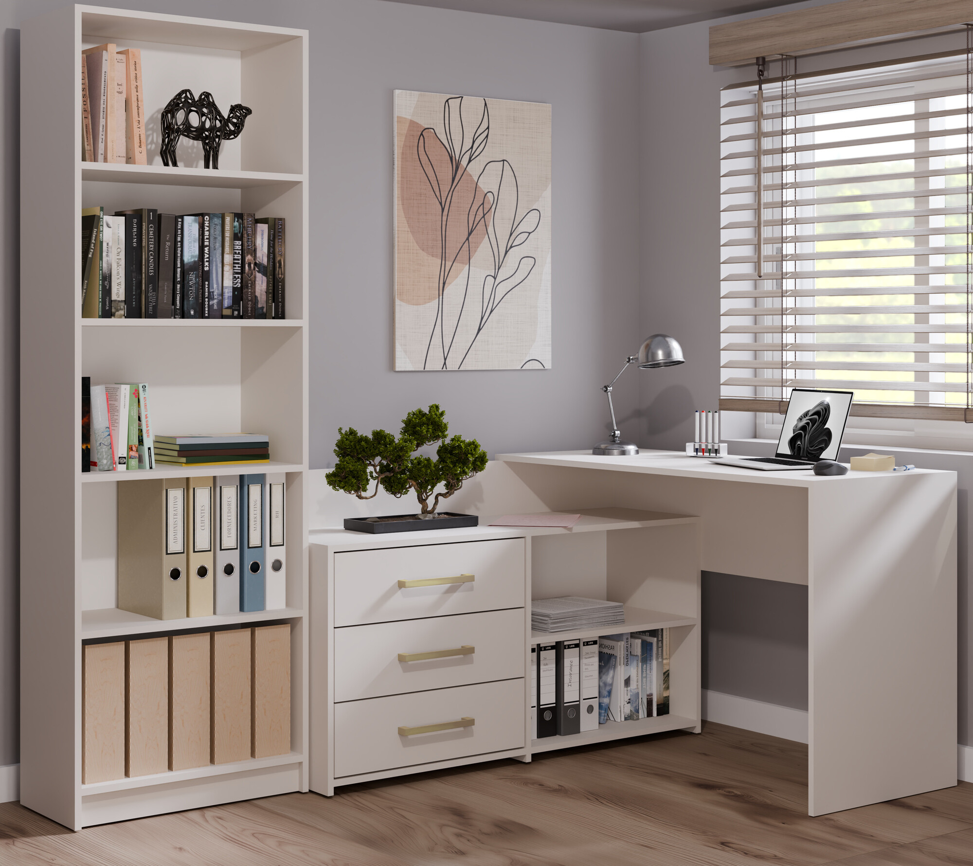 Ugaoni kancelarijski sto Mandeville 131 (Kašmir)