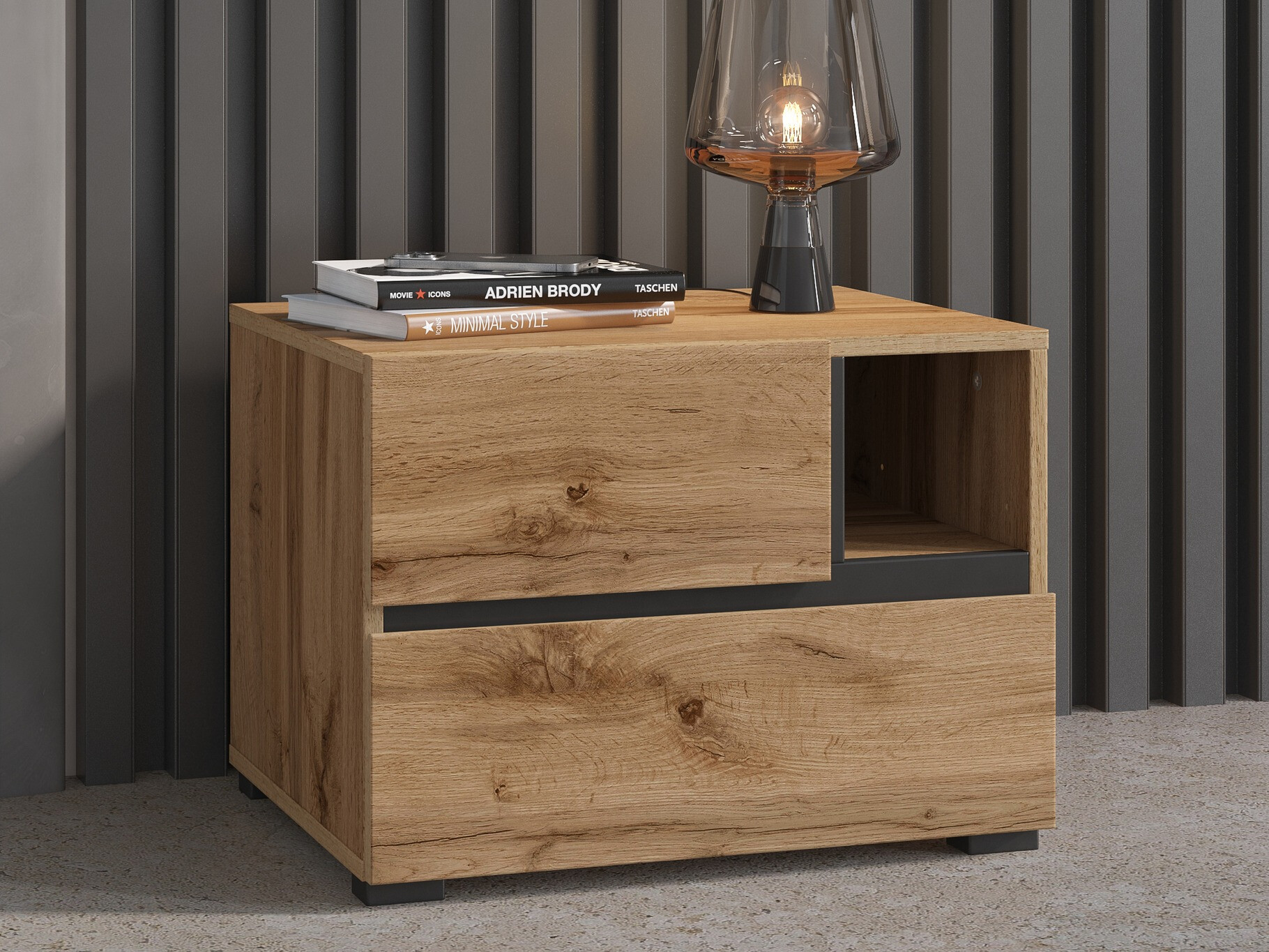 Noćni ormarić Alfere 120 (Hrast Votan)