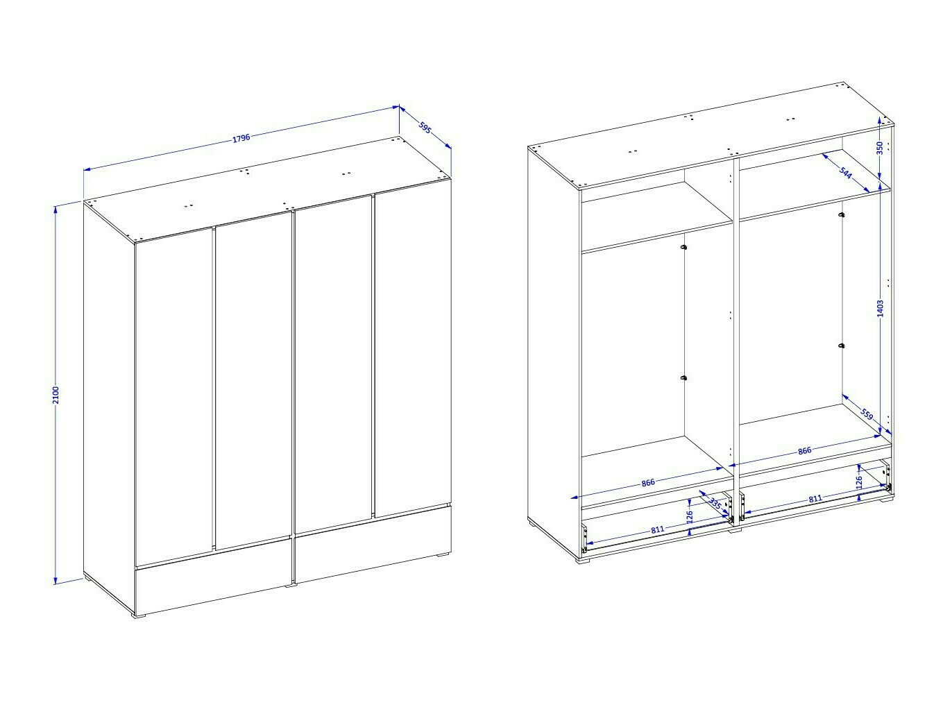 Ormar Alfere 119 (Belo)