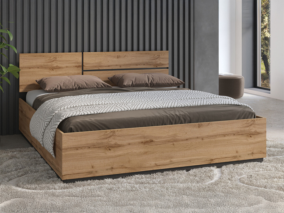 Krevet Alfere 123 (Вотан храст)