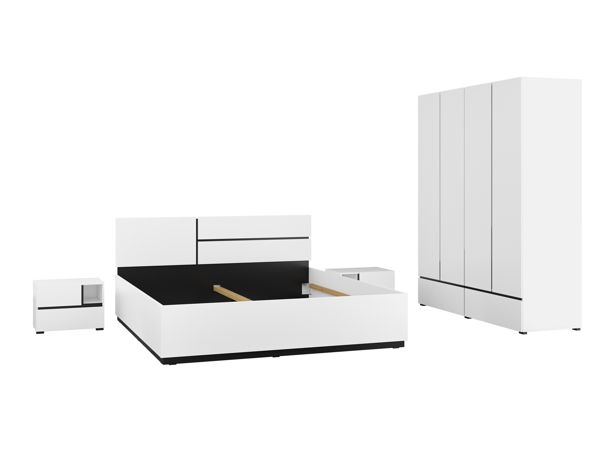 Set spavaća soba Alfere 124 (Belo)