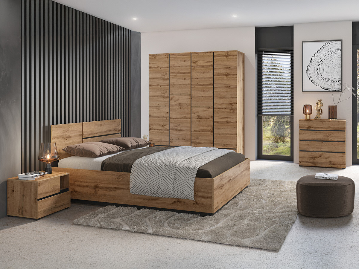 Set spavaća soba Alfere 124 (Вотан храст)