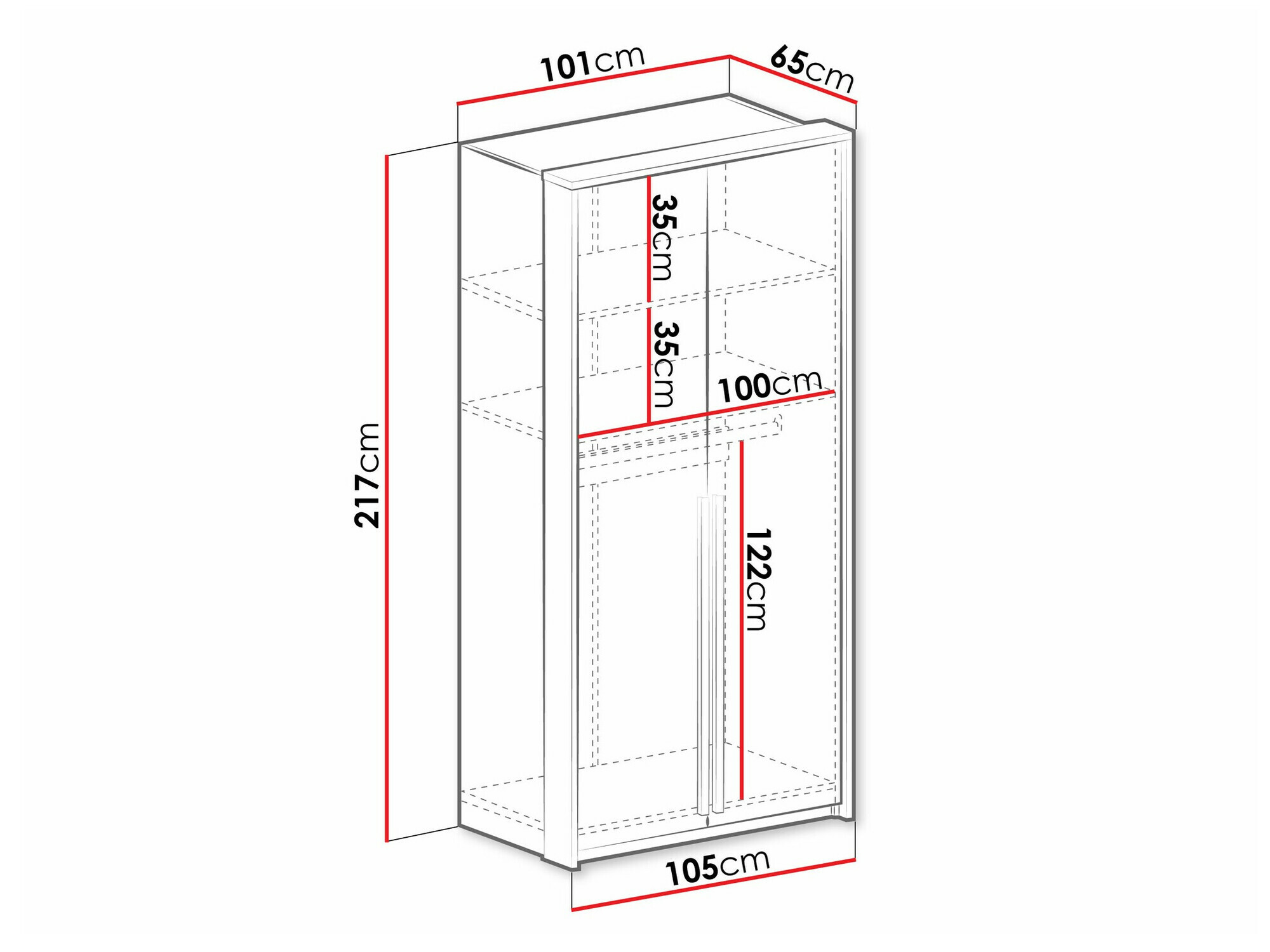 Ormar Calcalo 100 (Bež)