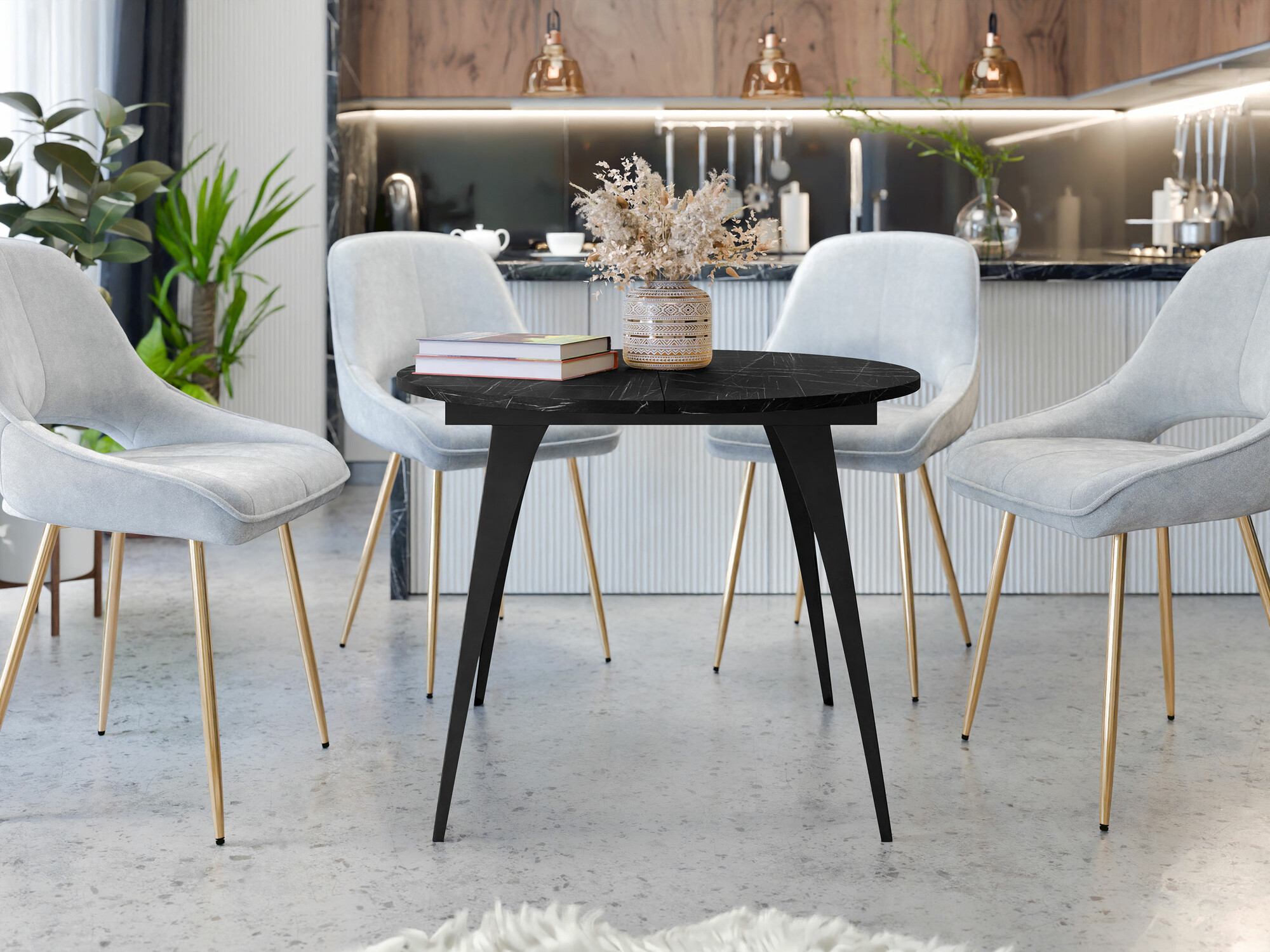 Sto Oswego 132 (Crni mermer)