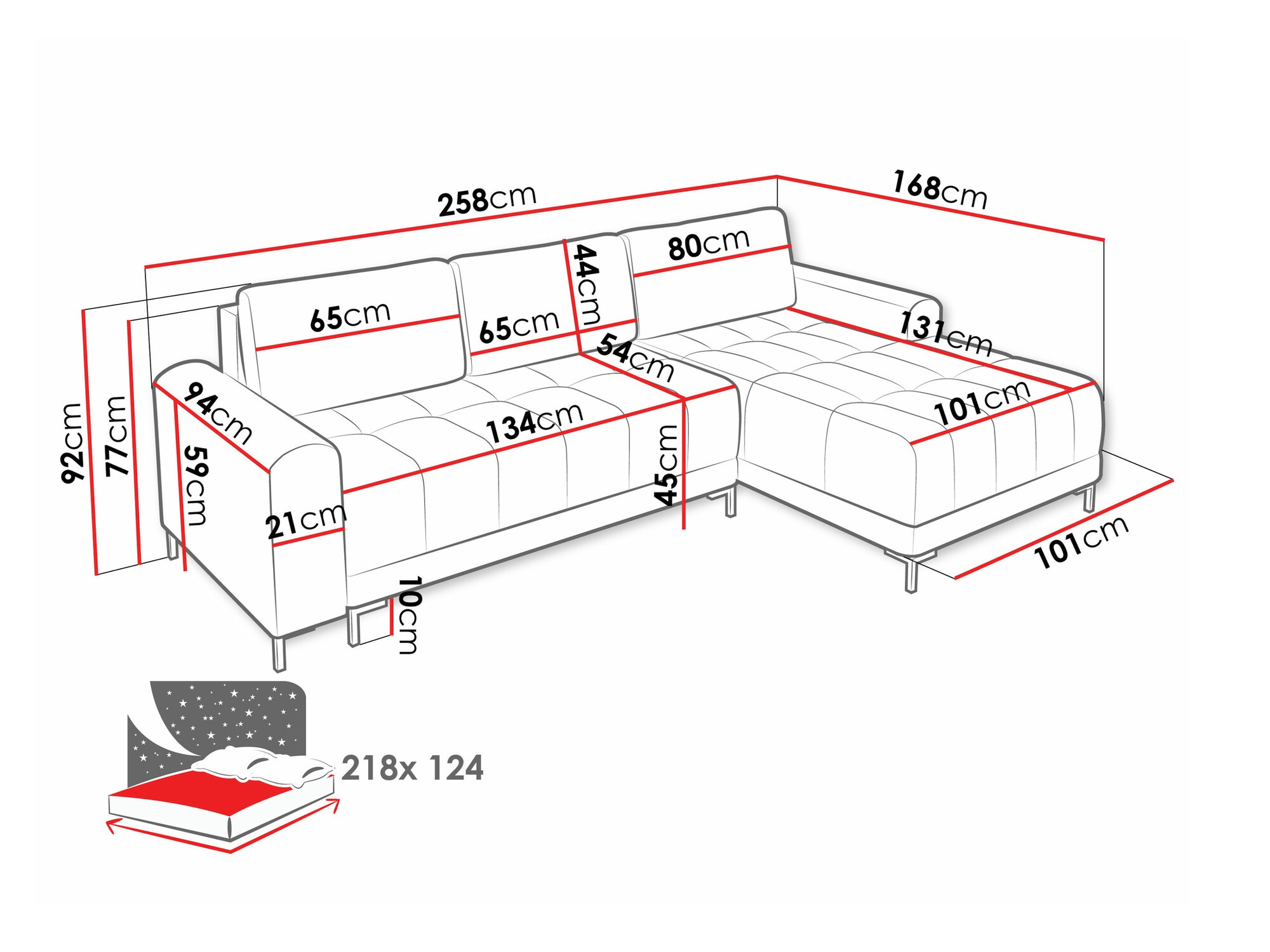 Ugaona garnitura Stonecrest 100 (Velo 621)