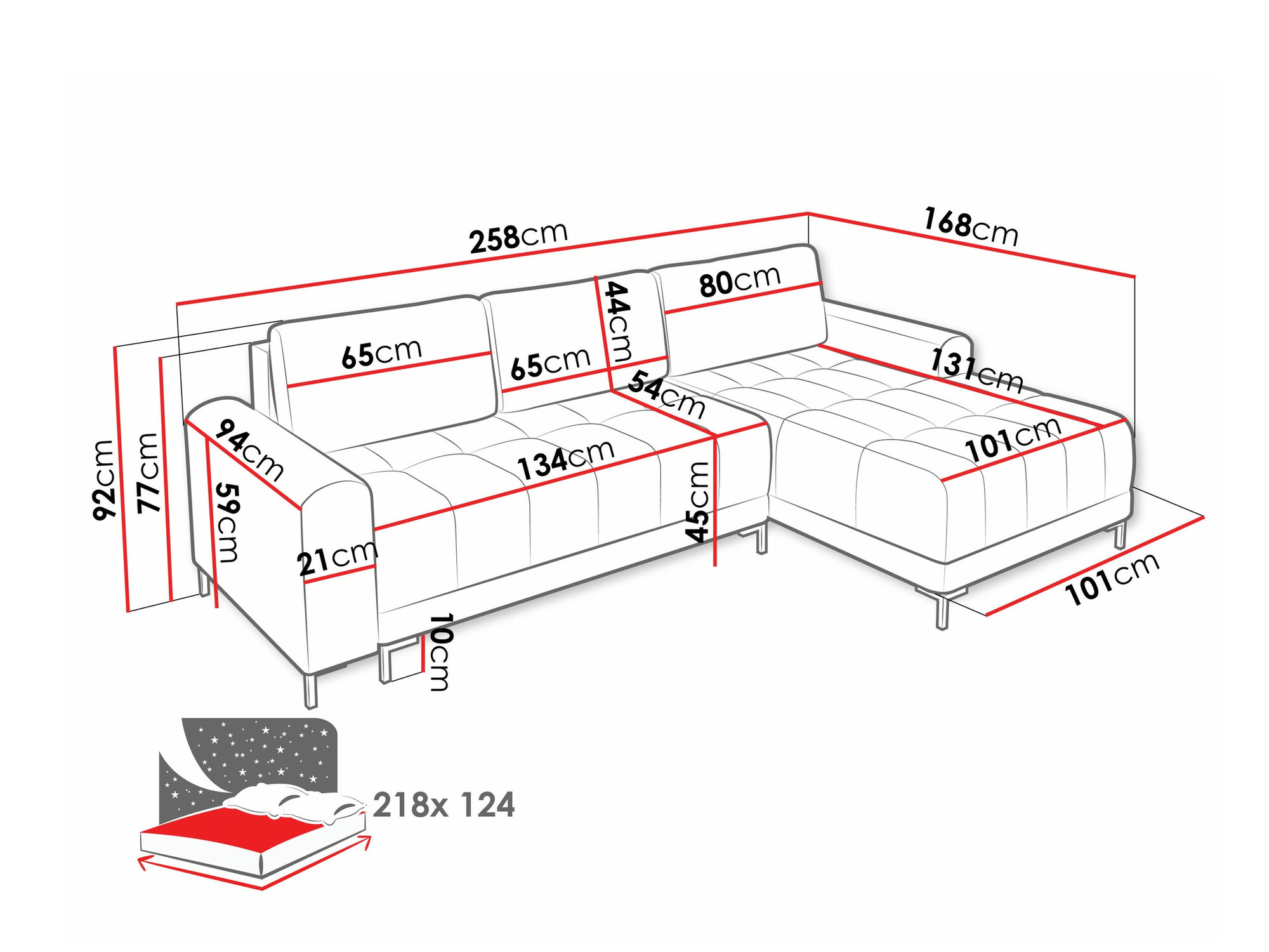 Ugaona sofa Stonecrest 100 (Velo 623)