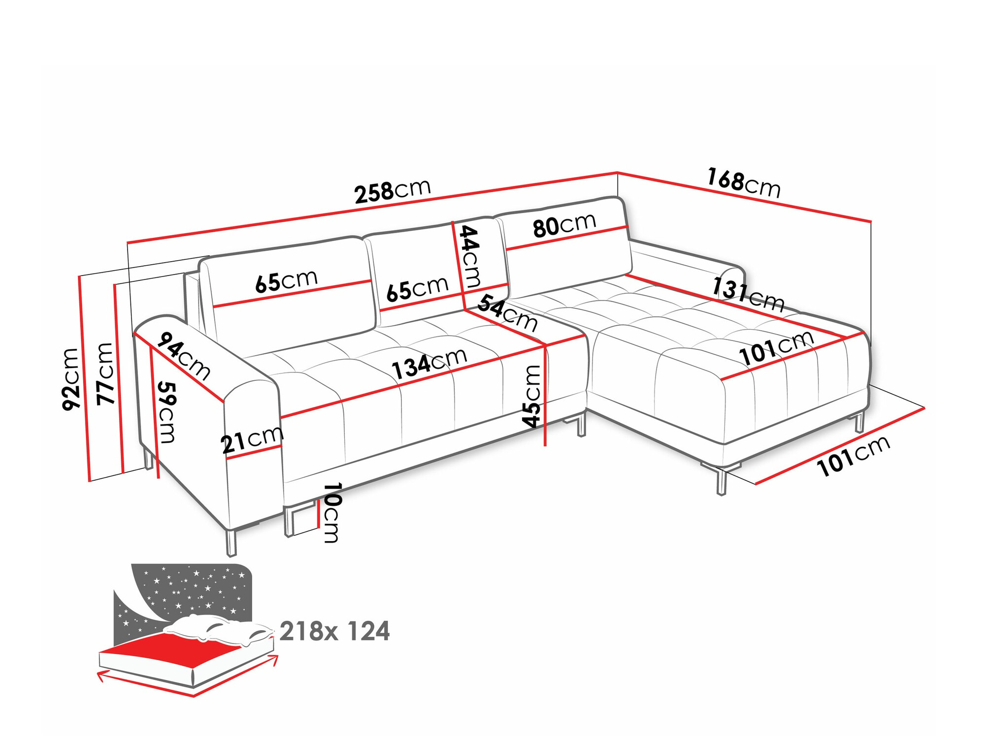 Ugaona sofa Stonecrest 100 (Velo 623)