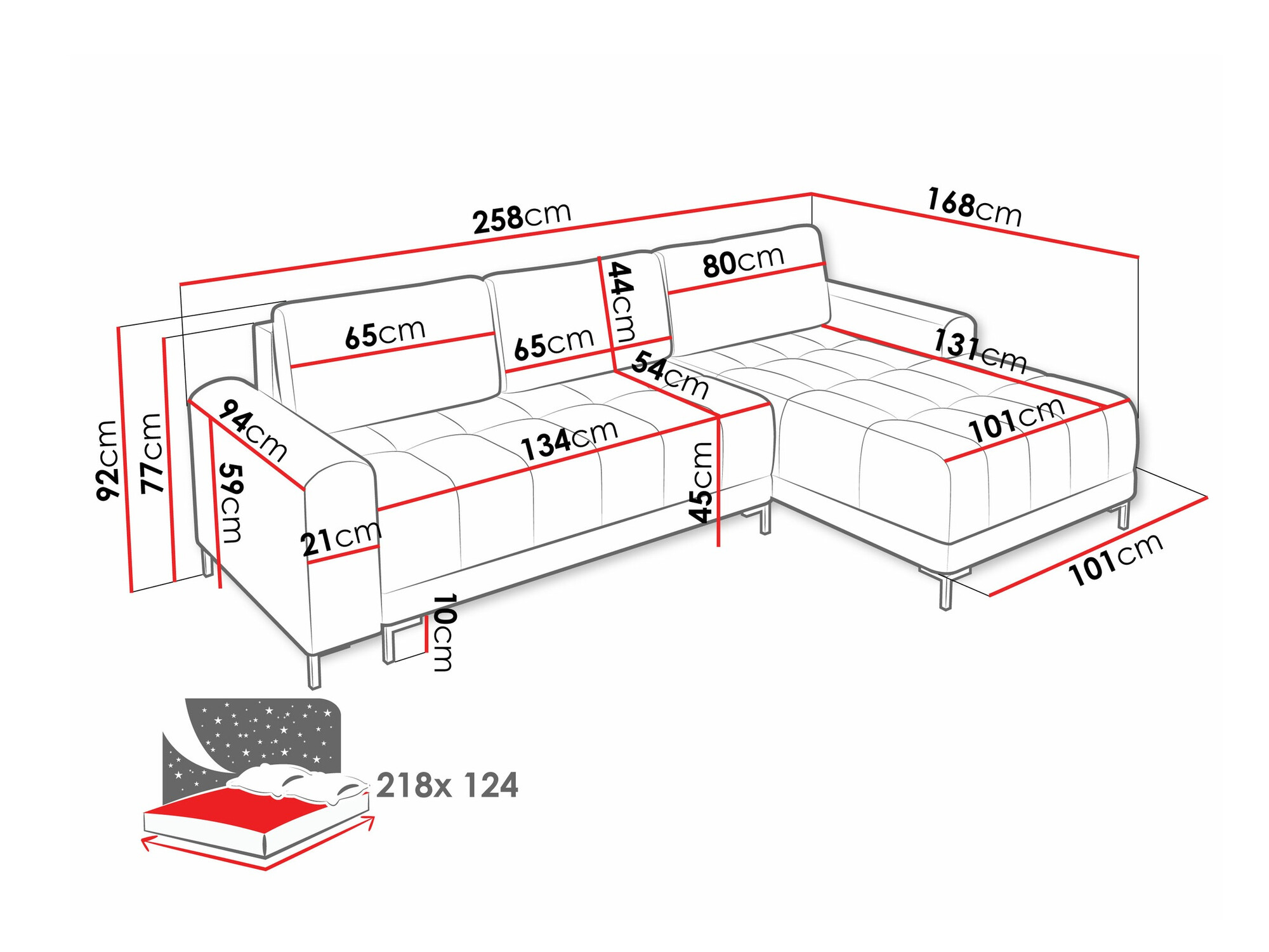 Ugaona sofa Stonecrest 100 (Velo 633)