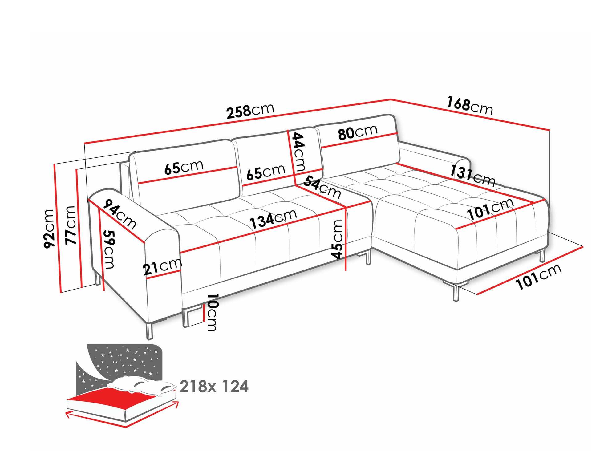 Ugaona sofa Stonecrest 100 (Velo 633)