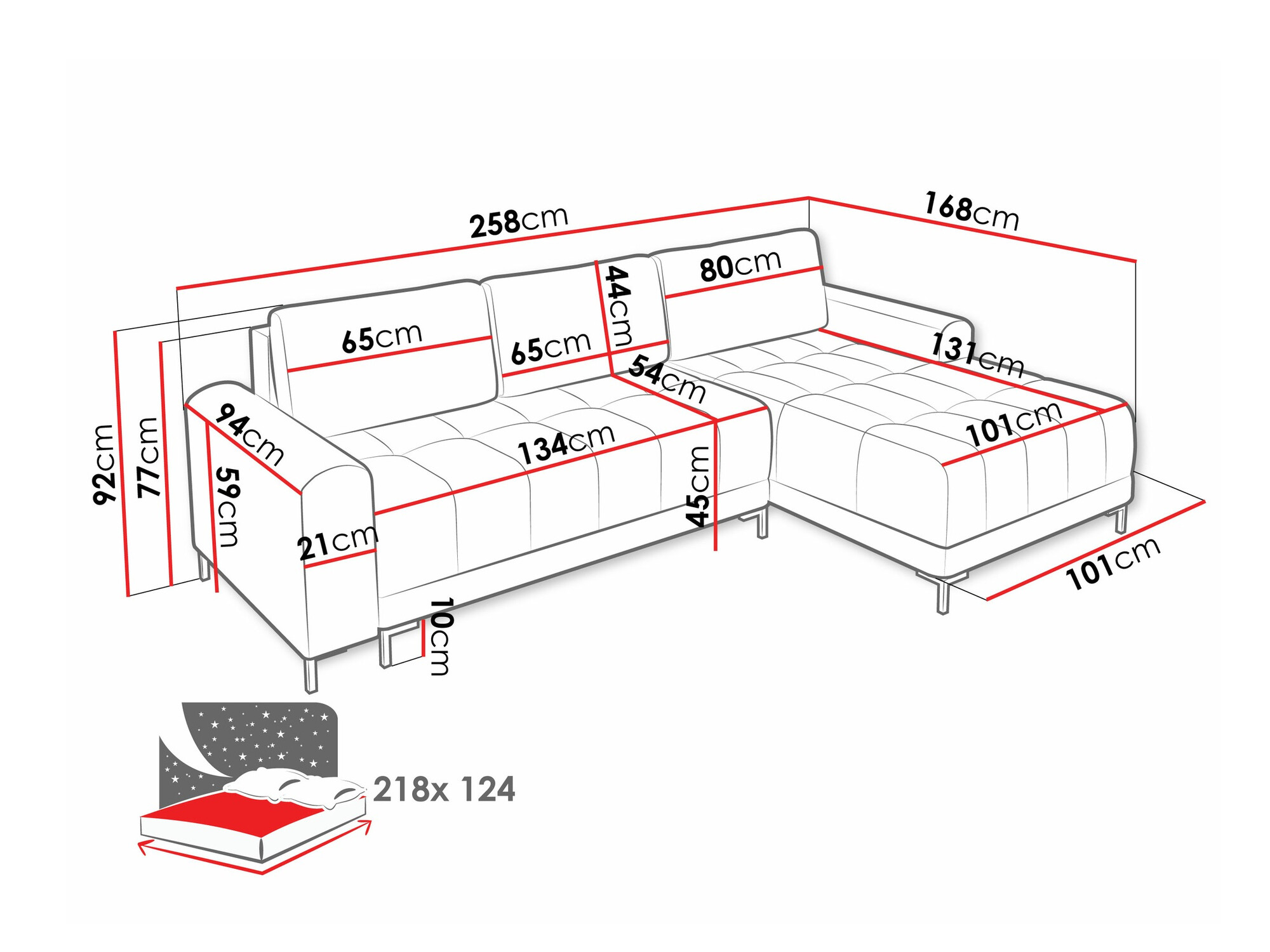 Ugaona sofa Stonecrest 100 (Velo 635)