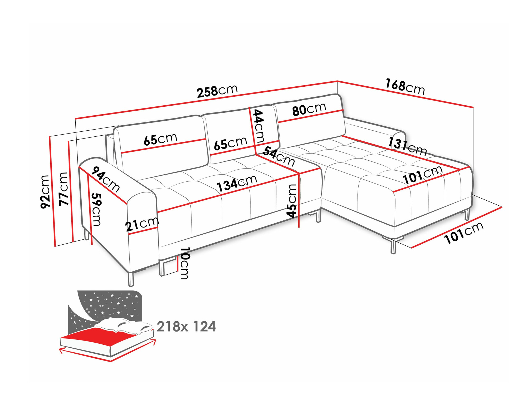 Ugaona sofa Stonecrest 100 (Velo 635)