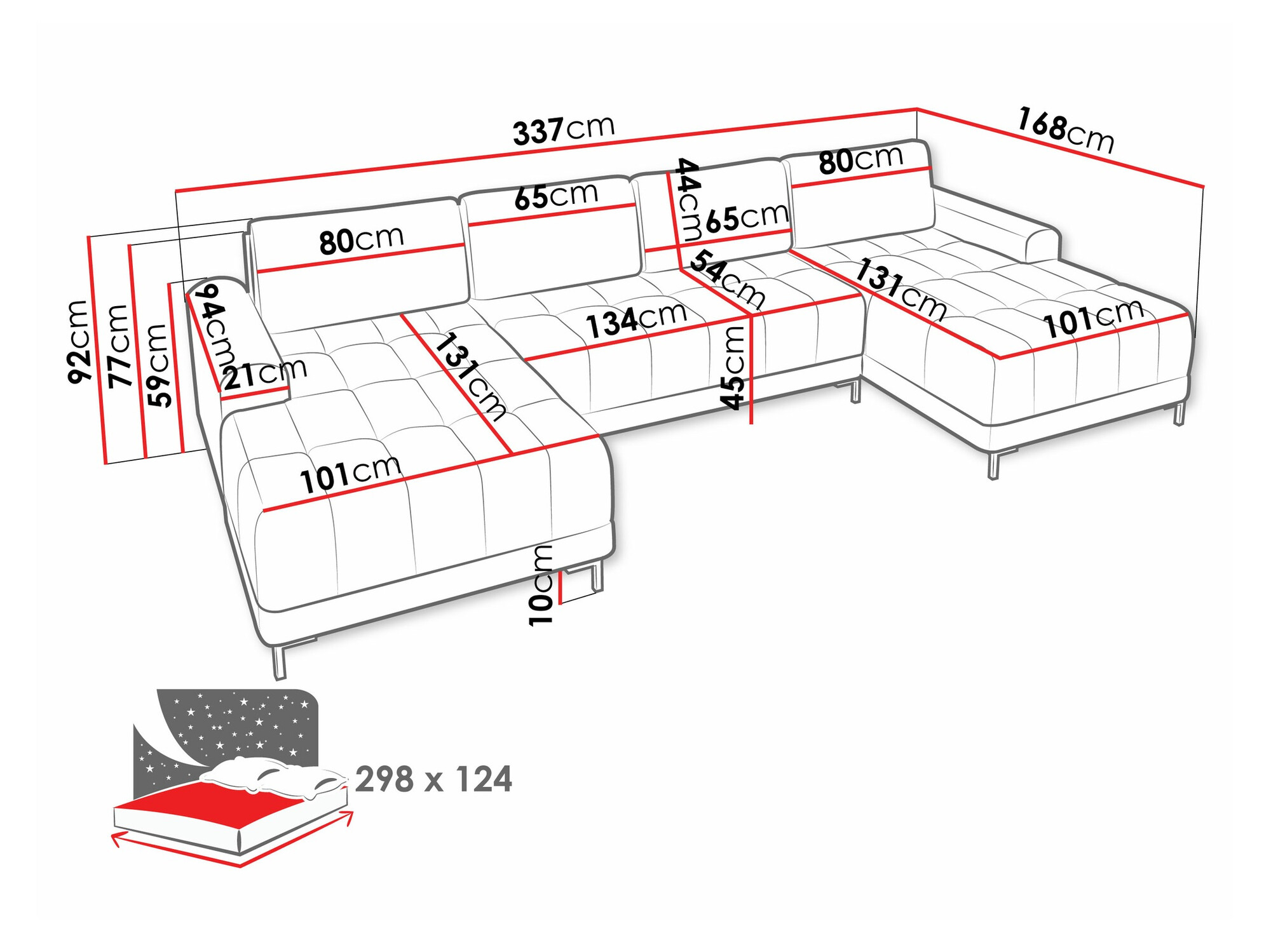 Ugaona sofa Stonecrest 101 (Velo 635)