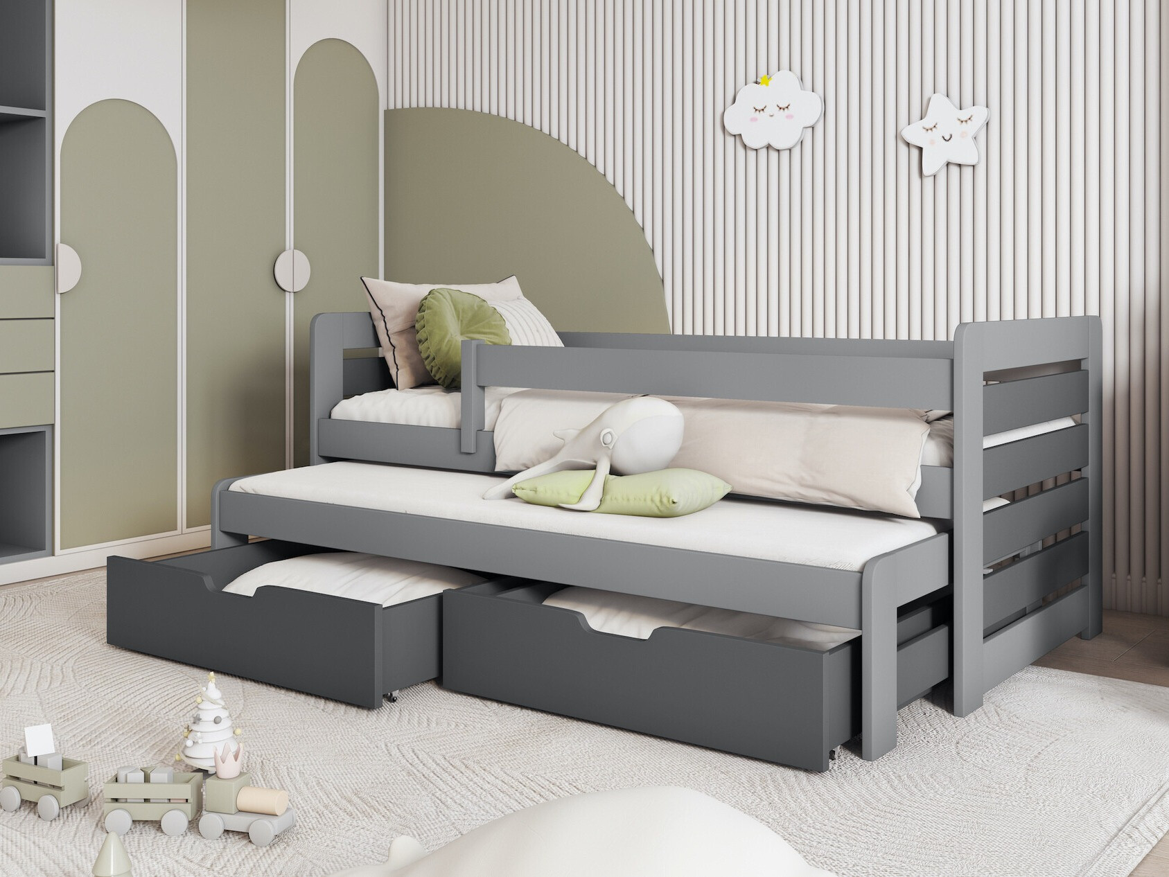 Krevet Henderson 128 (Sivo + Graphite)