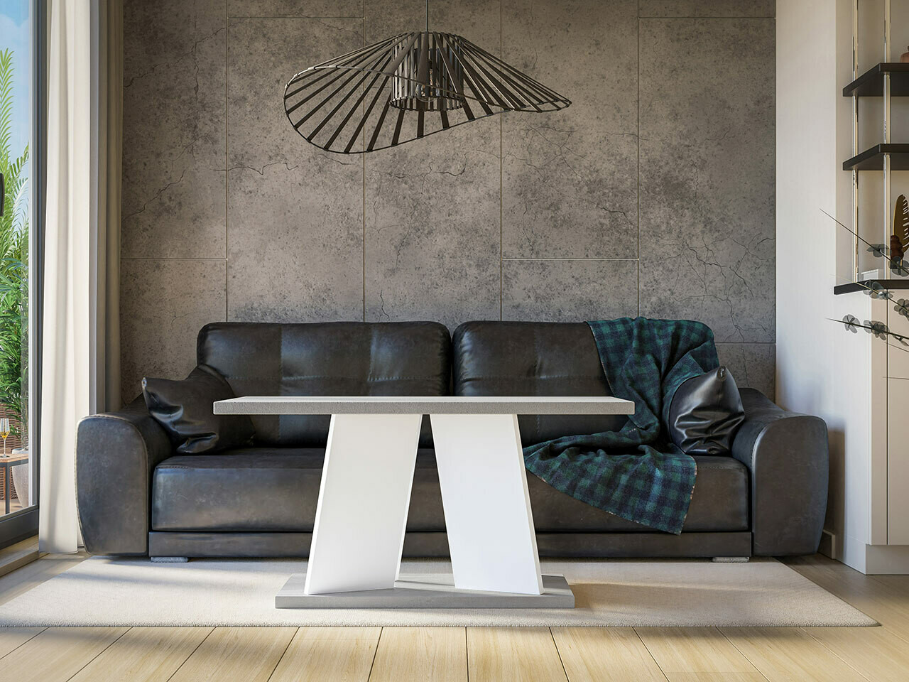 Stočić za kafu Goodyear 108 (Sivo + Belo)