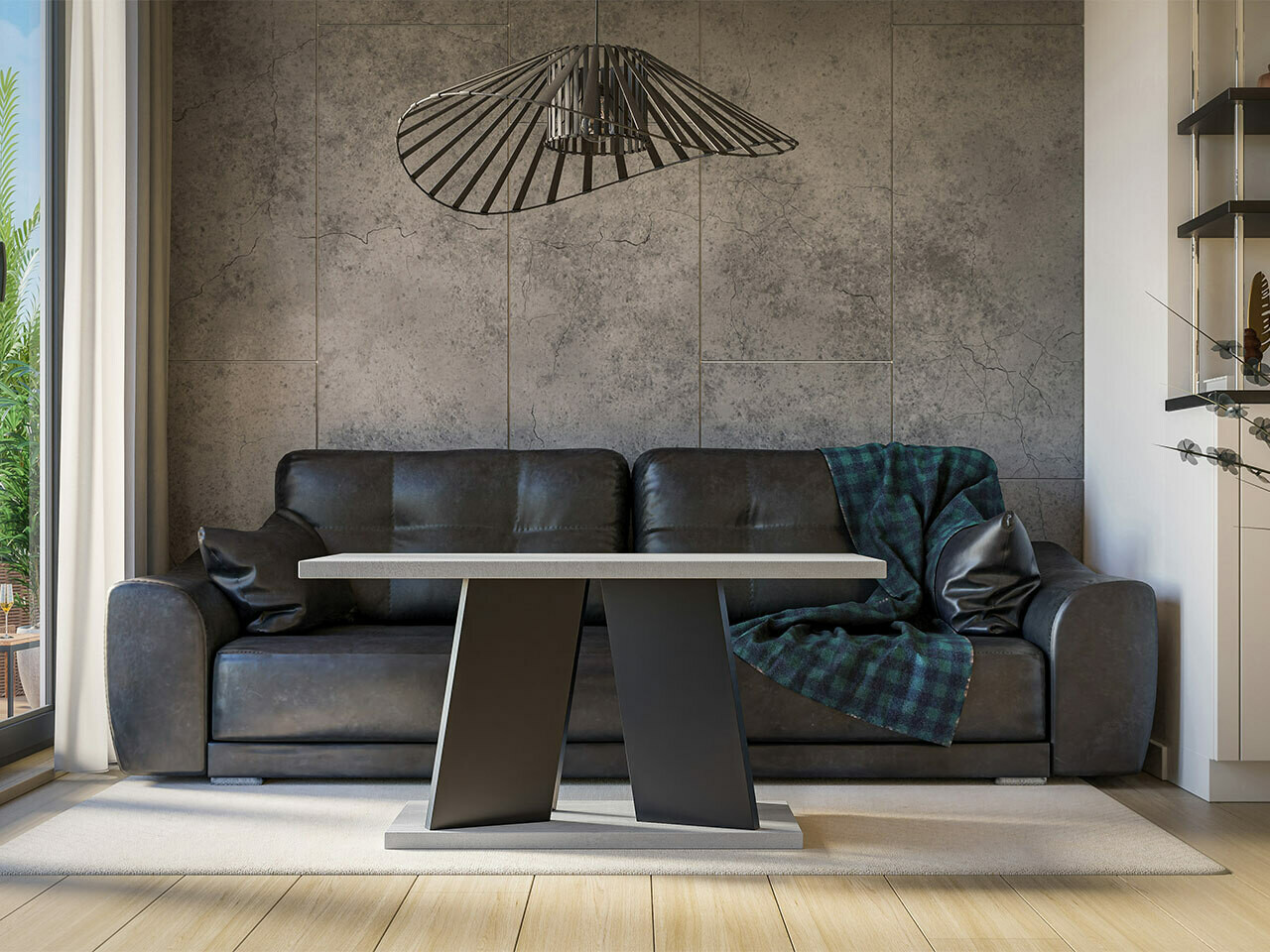 Stočić za kafu Goodyear 108 (Sivo + Crno)