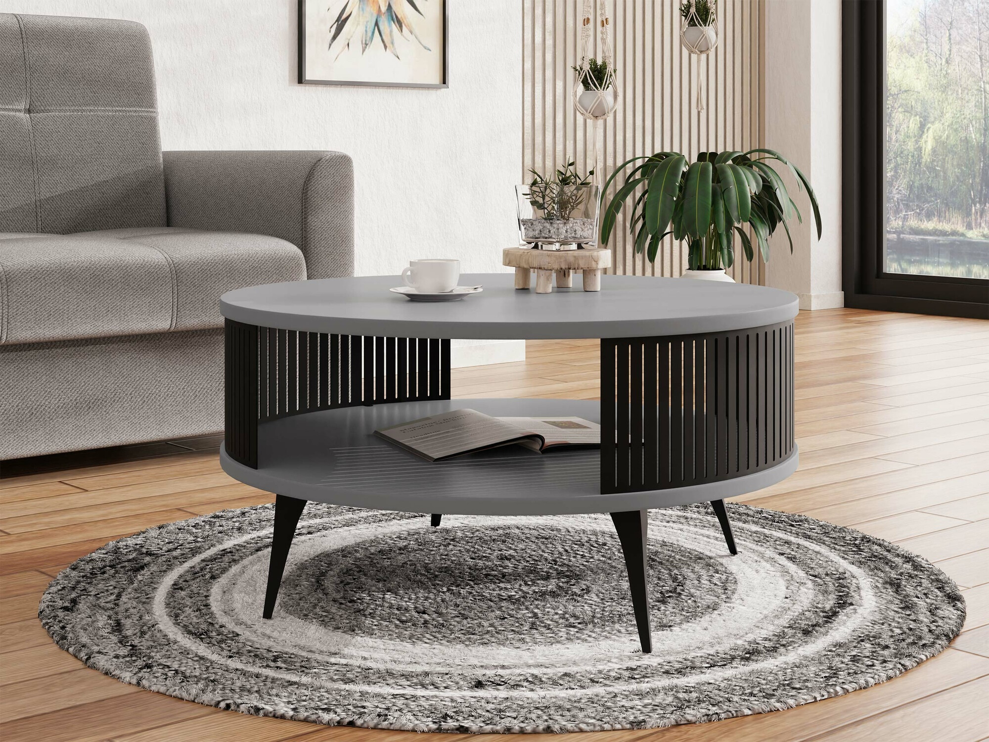 Stočić za kafu Sordore 100 (Crno + Graphite)