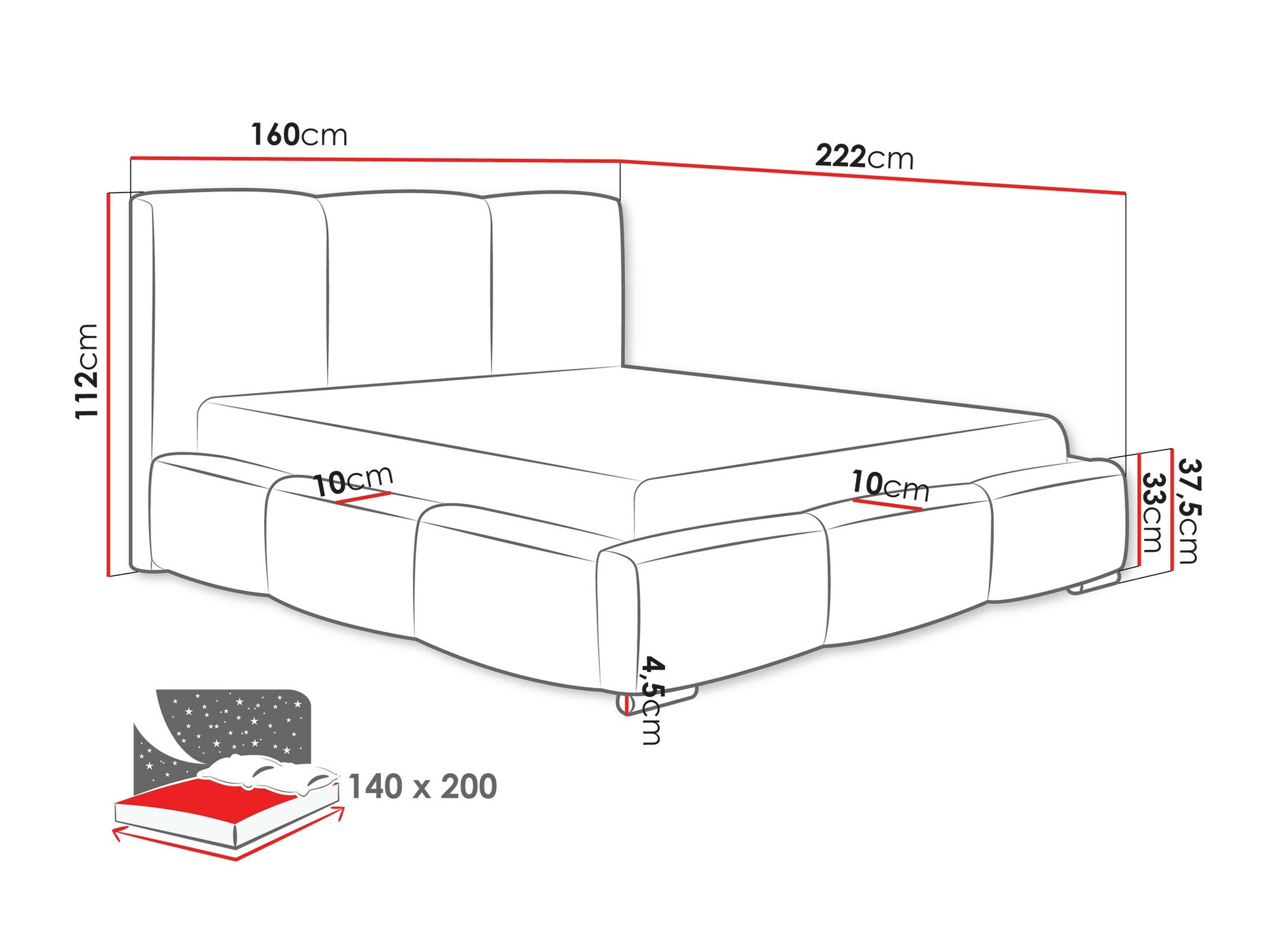 Krevet Comfivo 383 (Paros 01)