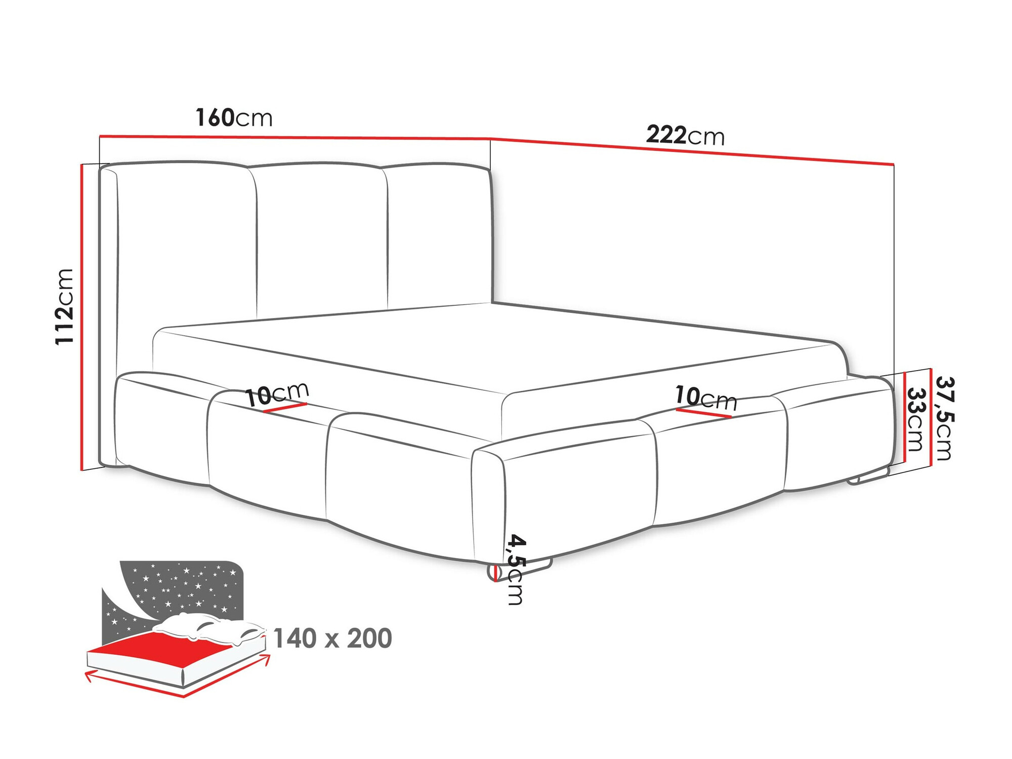 Krevet Comfivo 383 (Paros 02)