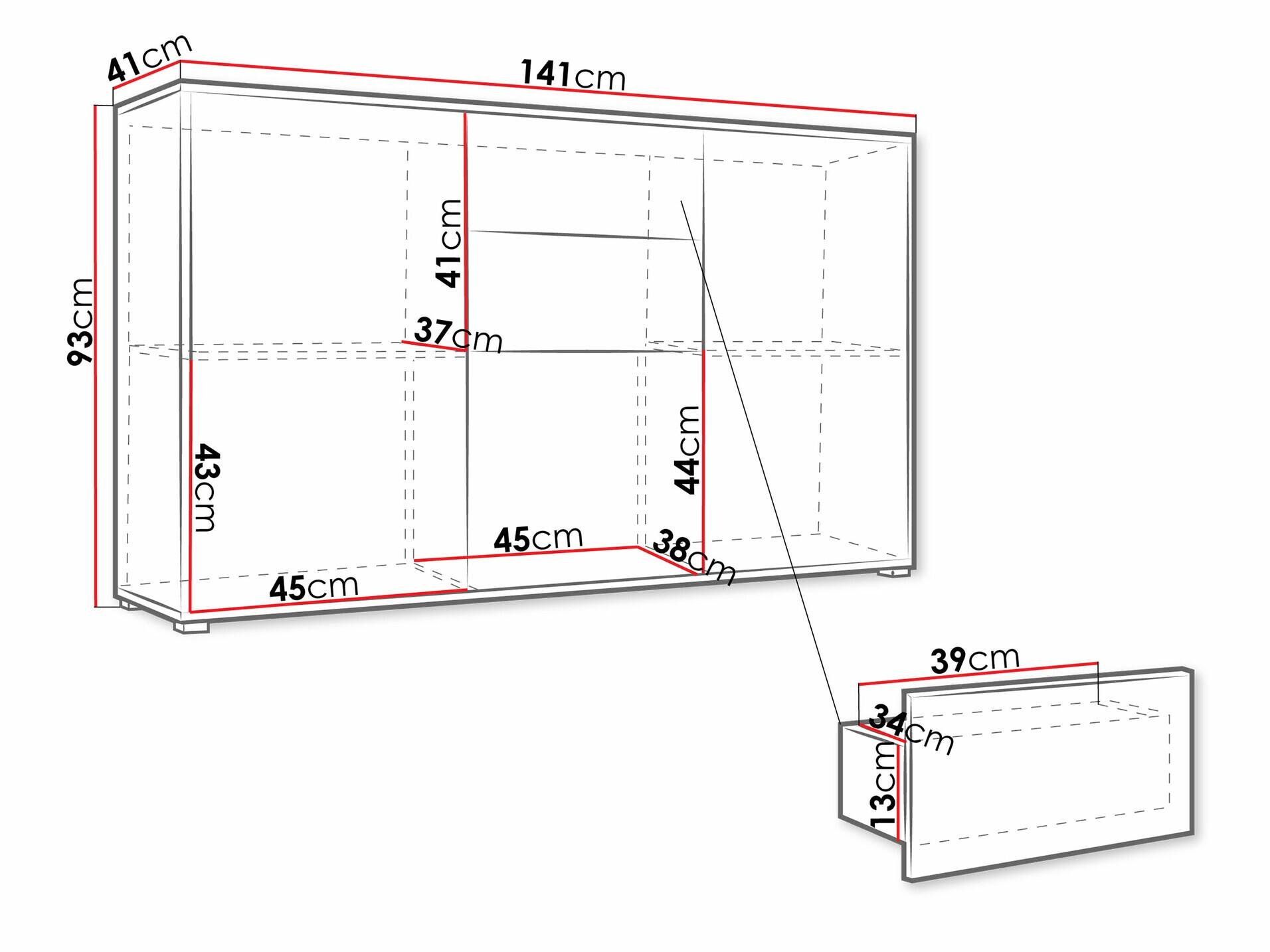 Komoda Comfivo Tutela (Belo)