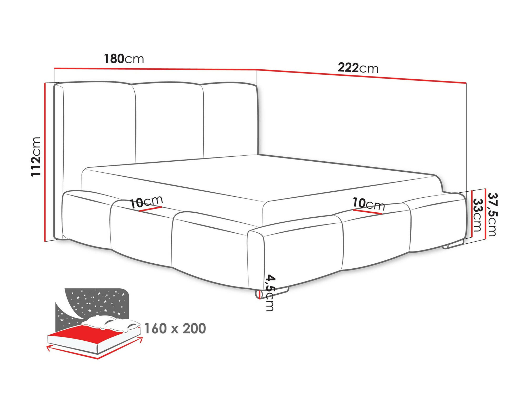 Krevet Comfivo 383 (Paros 05)