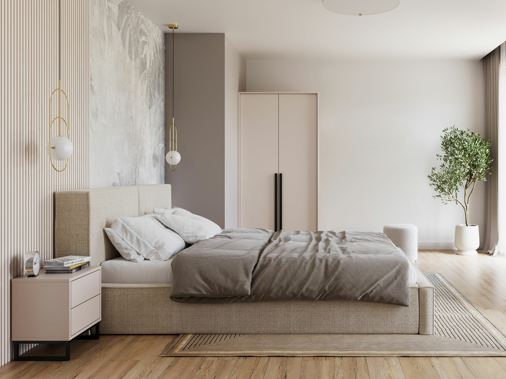 Set spavaća soba Calcalo 111 (Bež)