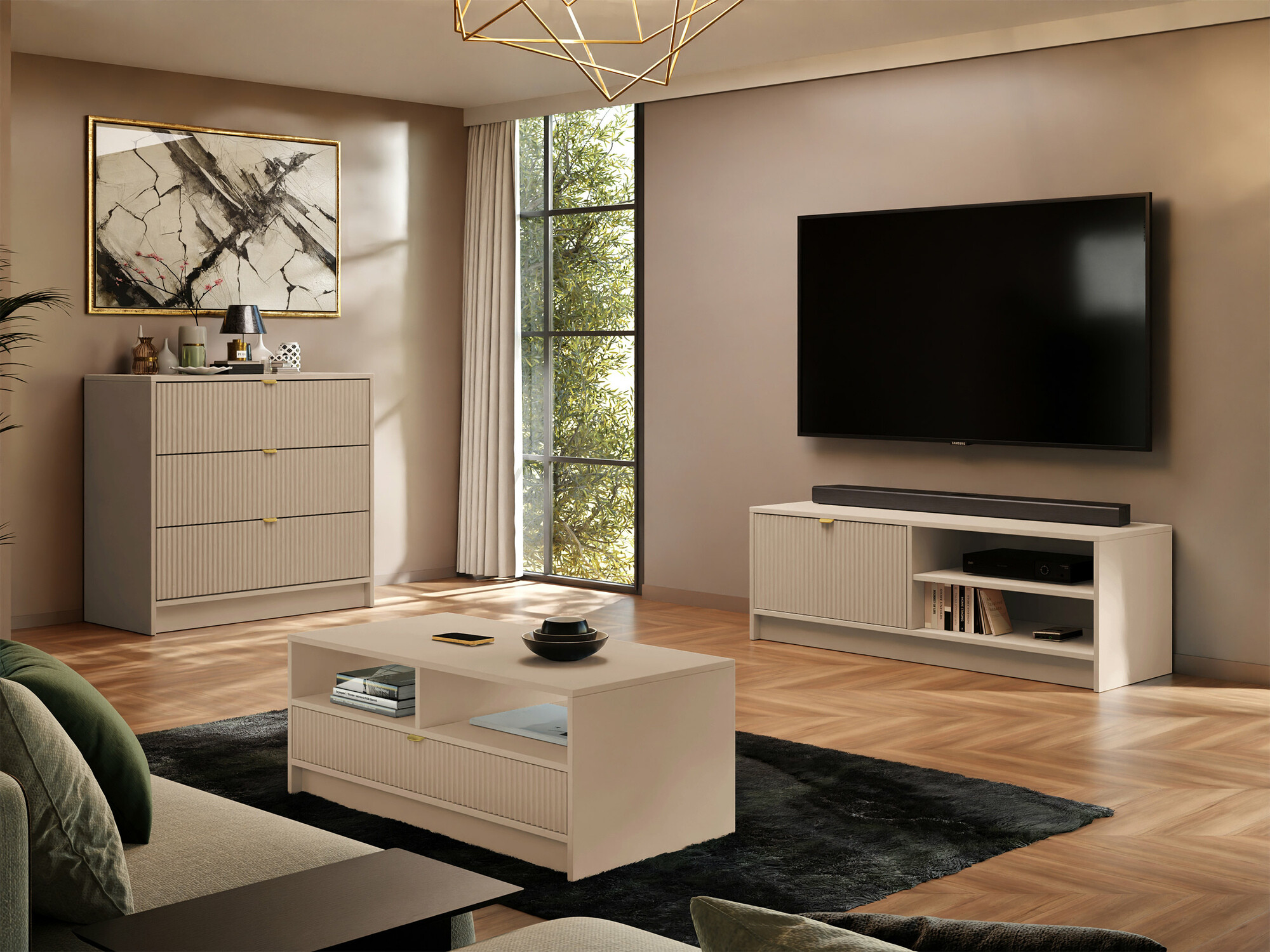 TV sto Comfivo Larmire 103 (Beige)