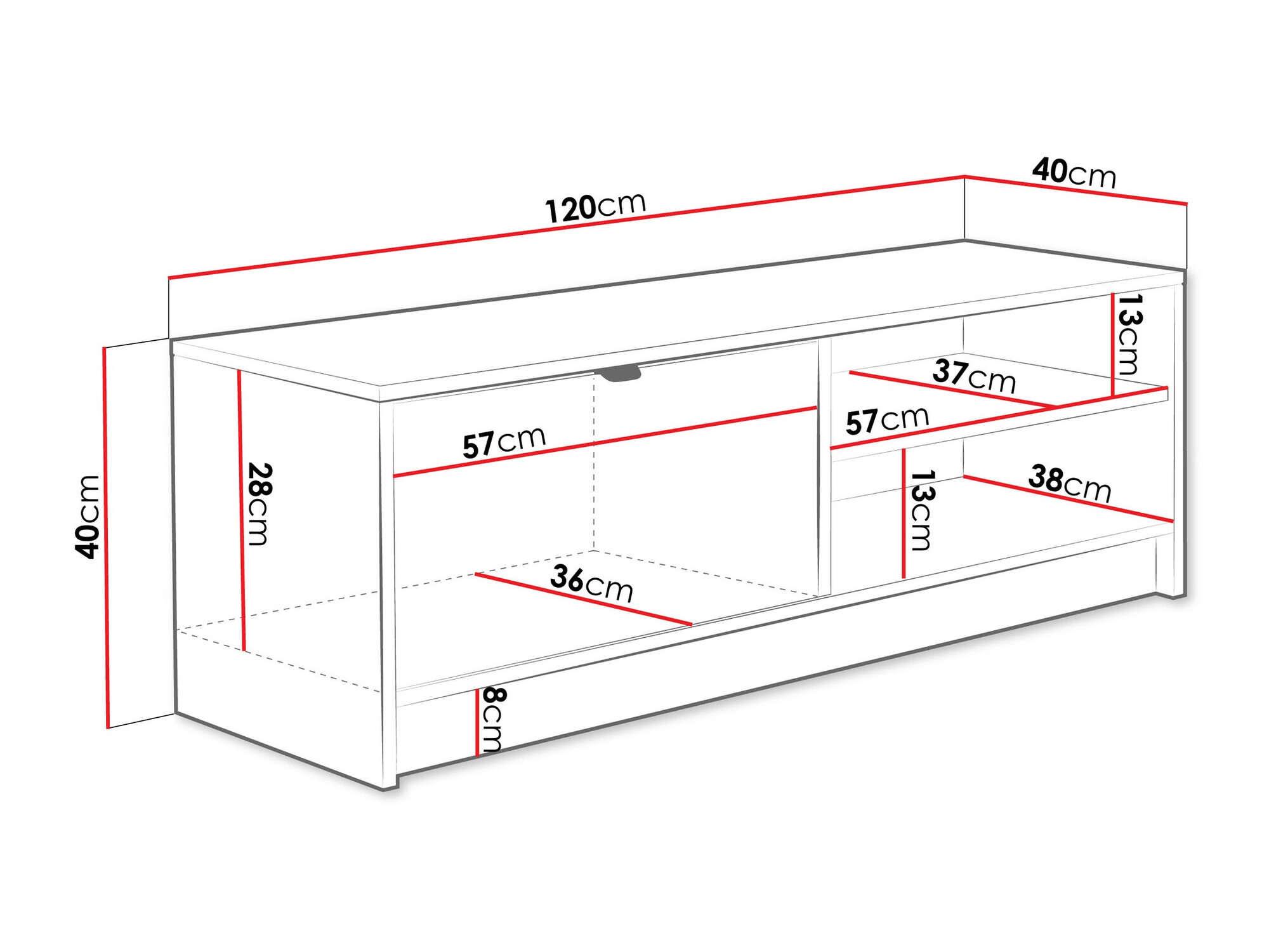 TV sto Comfivo Larmire 103 (Beige)