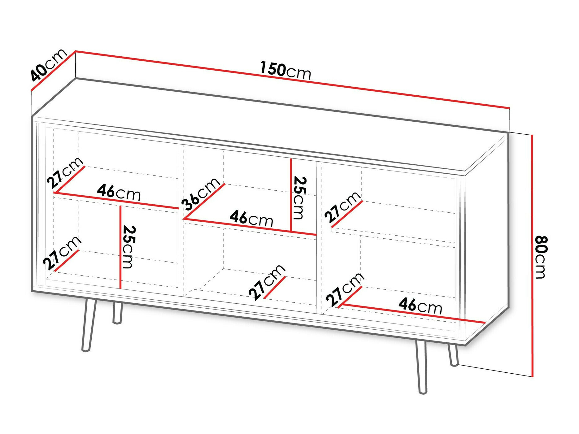Ormarić Providence 190 (Graphite)