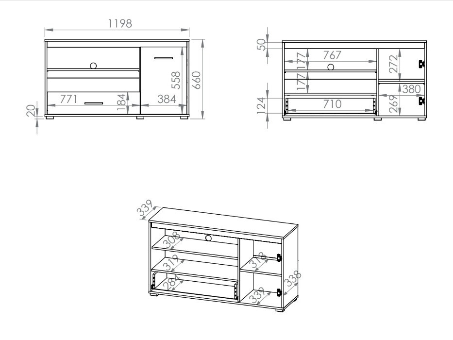 TV komoda Calvere 112
