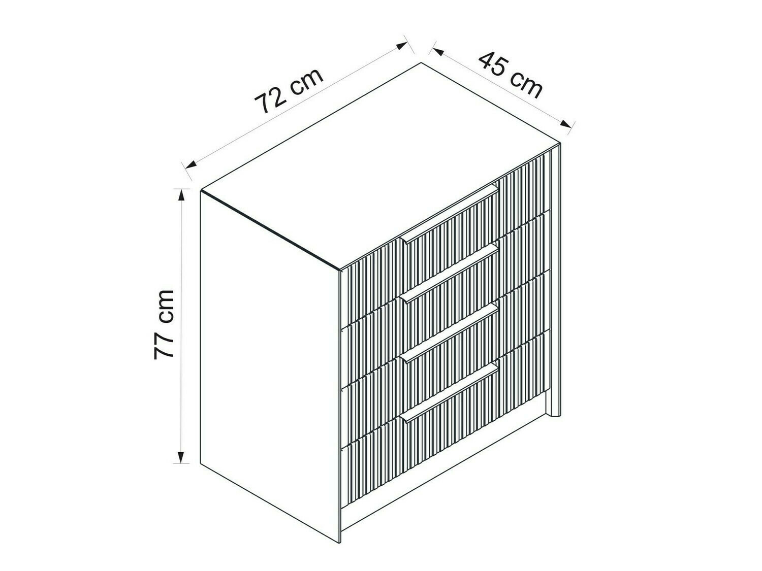 Komoda Kailua 2393 (Antracit)