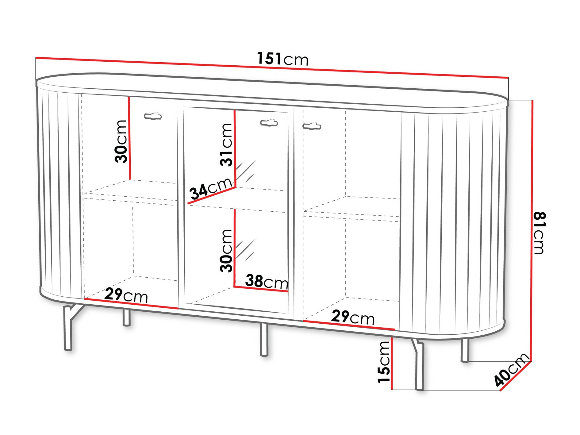 Ormarić Novmono 102 (Crno)