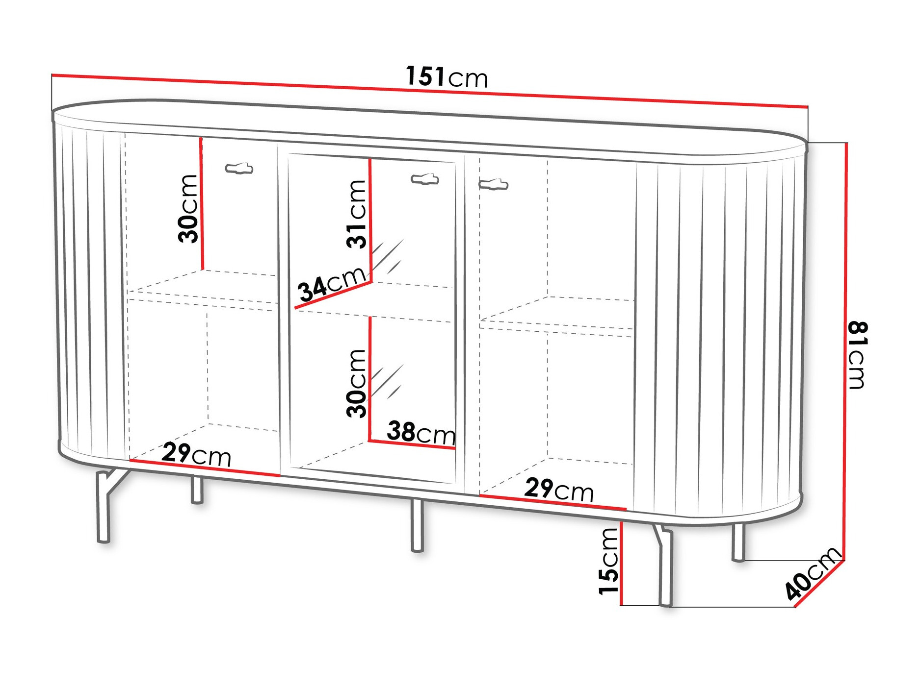Ormarić Novmono 102 (Crno)