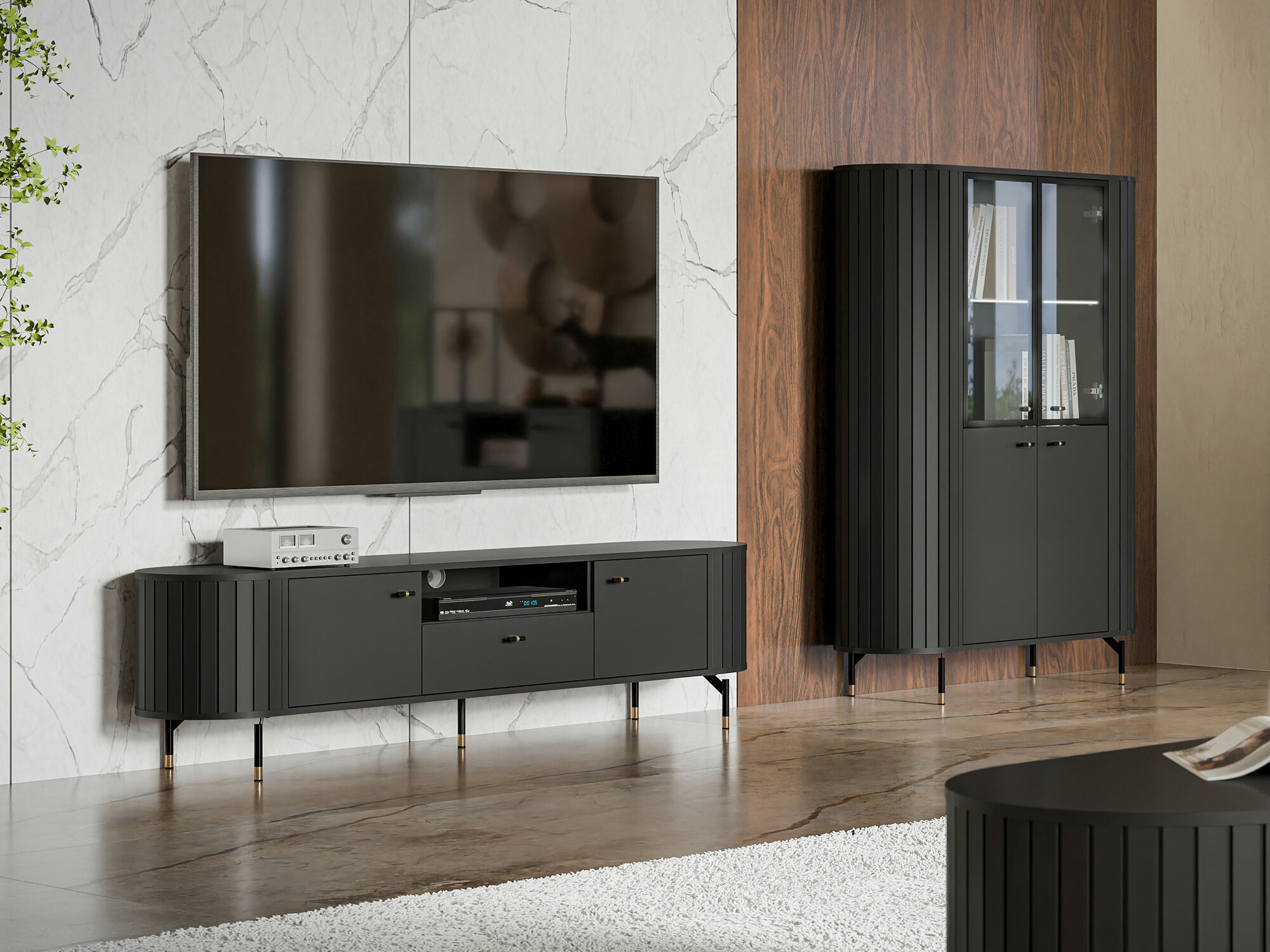 Polica Novmono 100 (Crno)