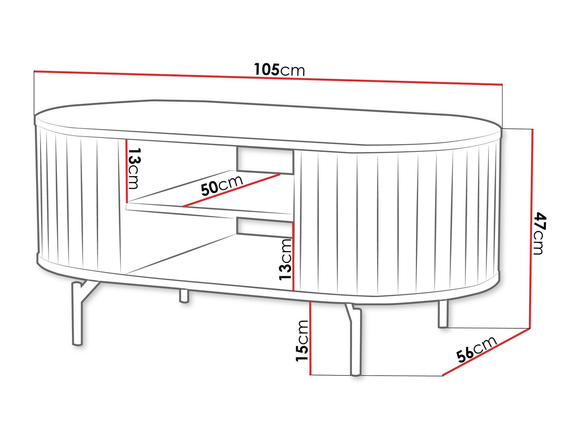 Stočić za kafu Novmono 105 (Crno)